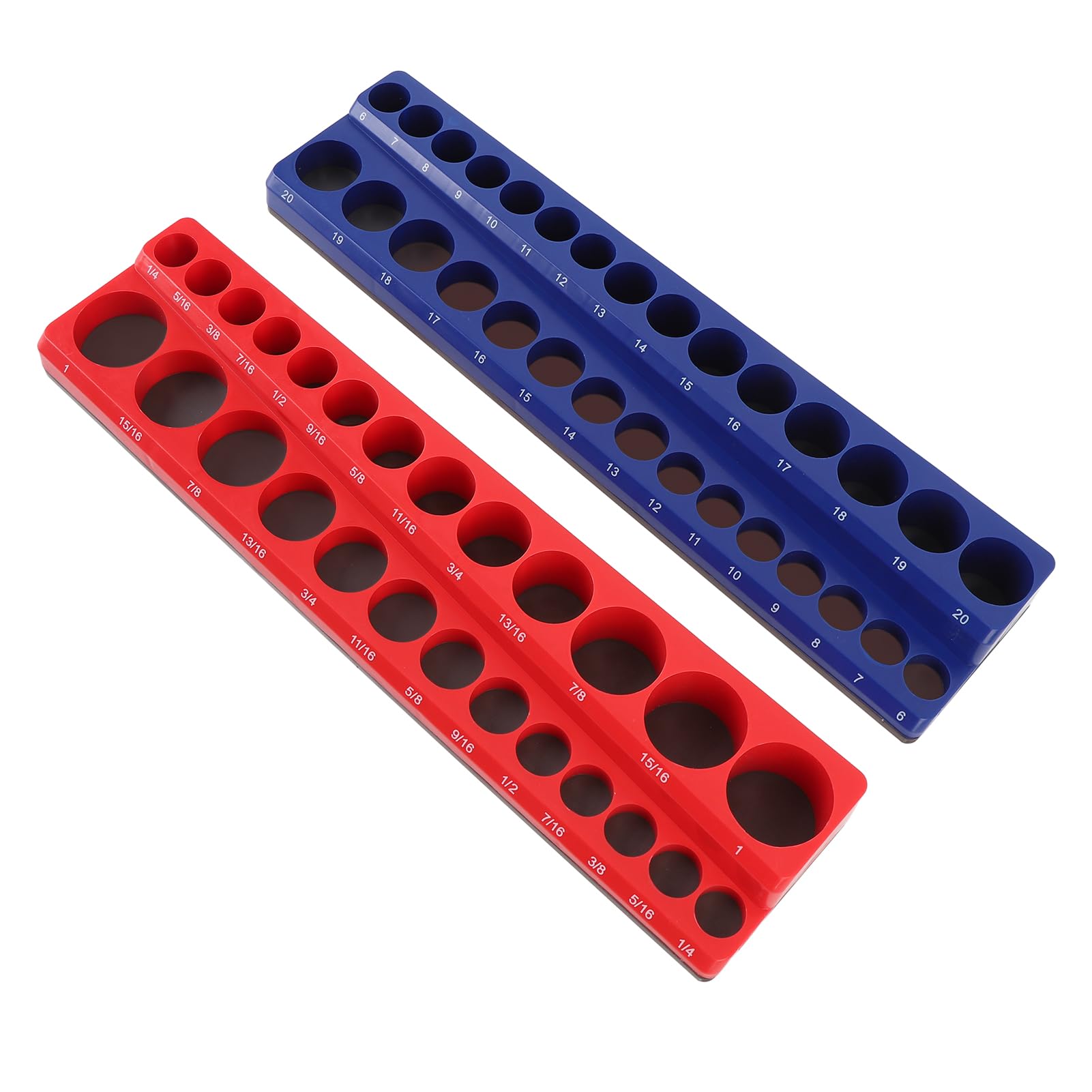 Organizer magnetico per prese elettriche, efficienti vassoi per prese metriche SAE per lavoratori di manutenzione domestica, confezione da 2