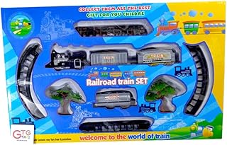 Kids Train Playset with Sound Effects