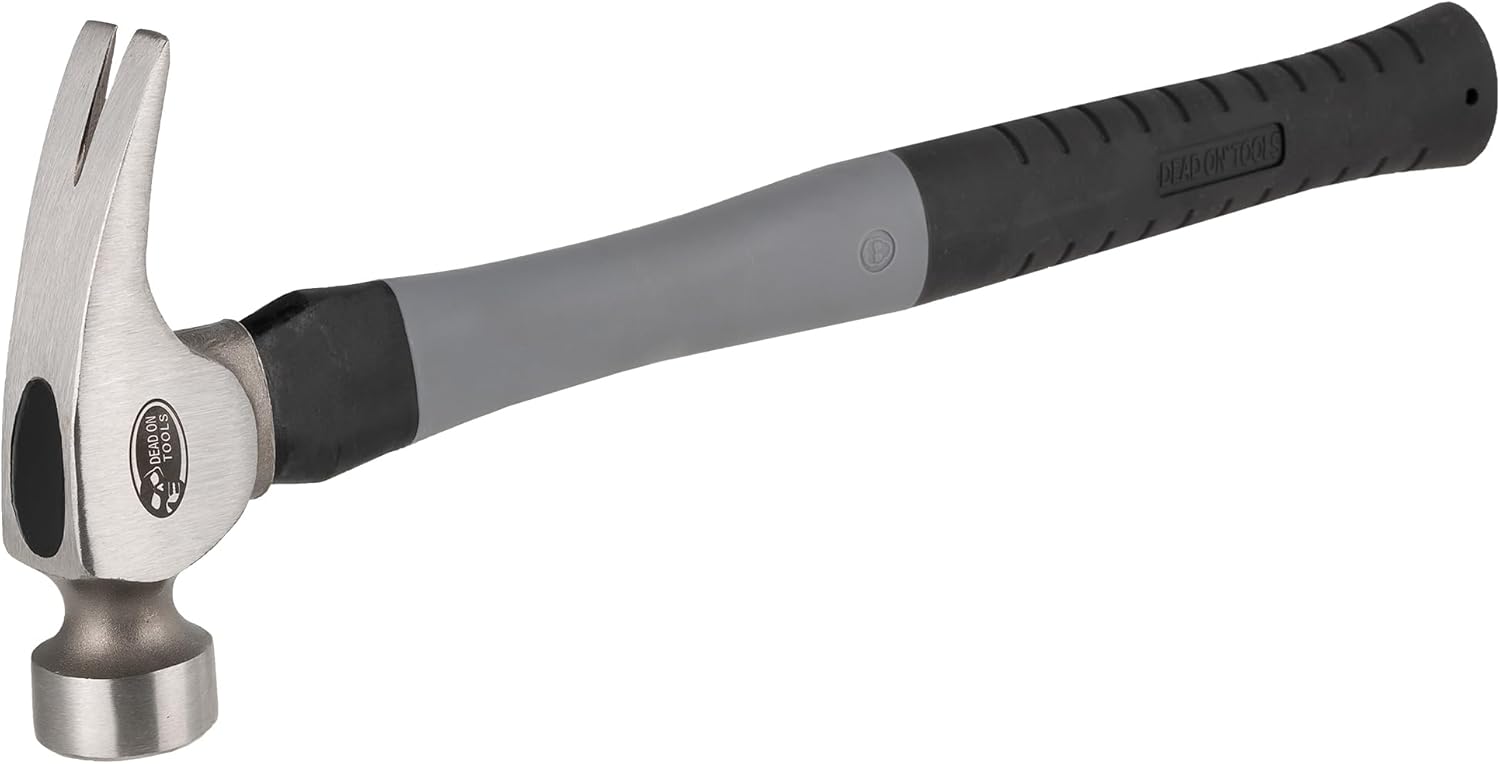 Dead On Tools-21oz Milled Face Fiberglass Framing Hammer,(DOHFG21M16)