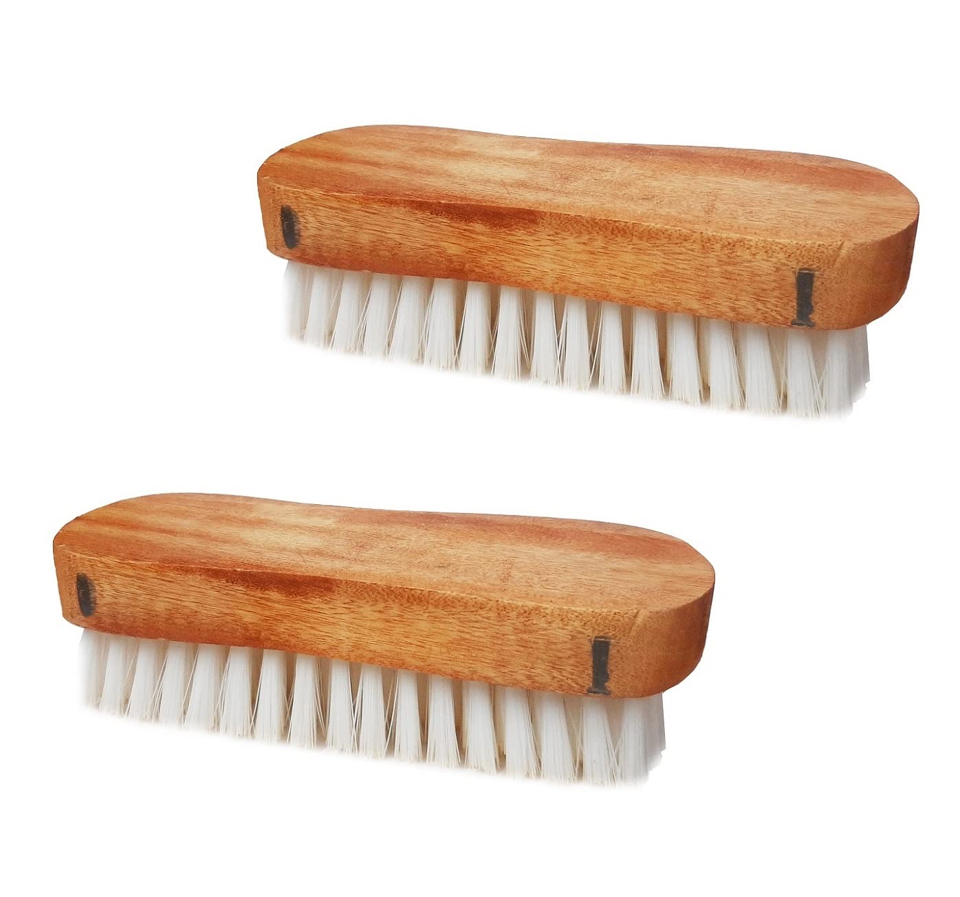 Pack of 2 Pcs Wooden Multi-Functional Laundry Brush and Cloth Washing Brush for Cleaning Clothes,Shoes,car Wheels,Floor