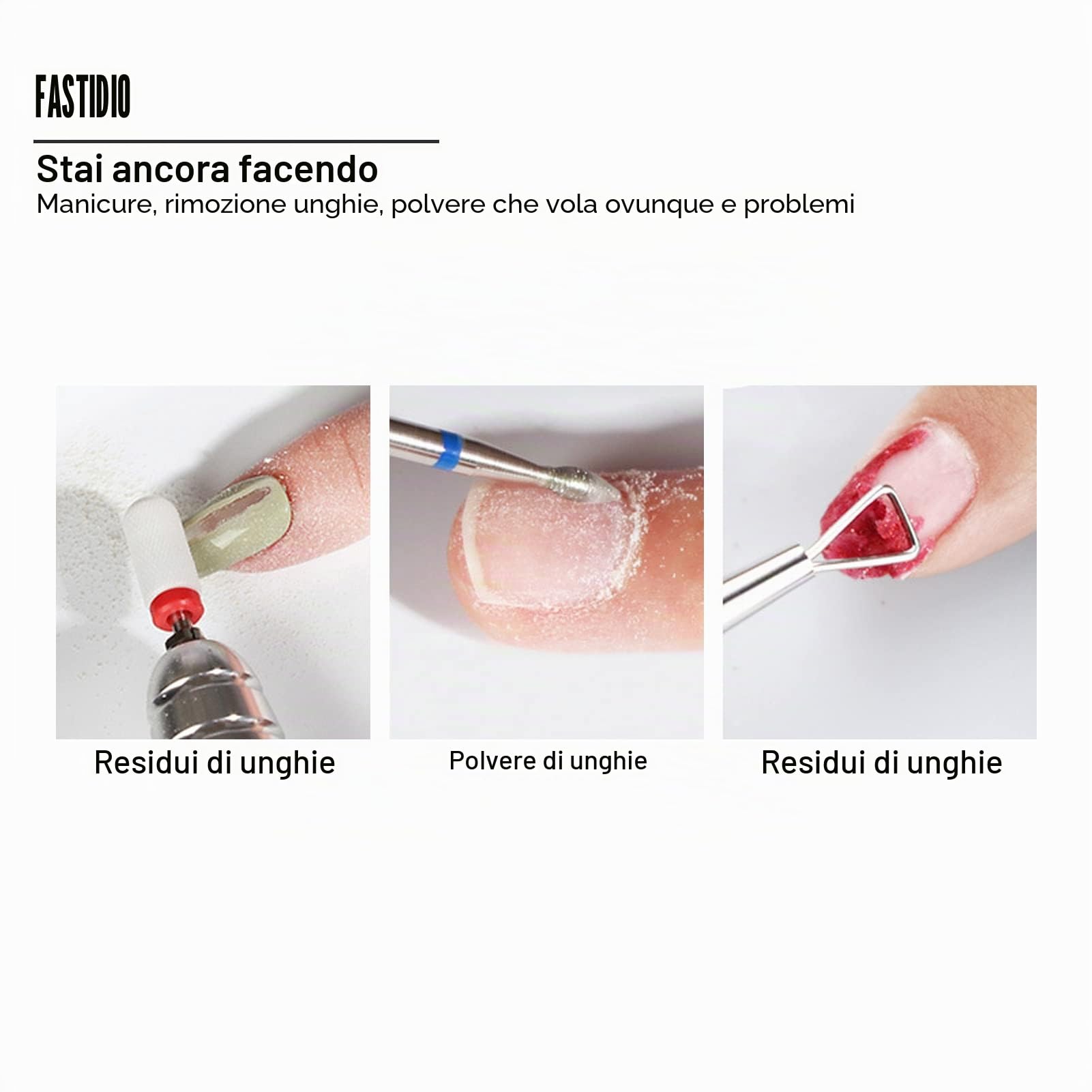 Cryfokt Trapano Elettrico per Unghie Fresa per Unghie per Lime per Unghie 4 in 1 con Aspirapolvere e Lampada LED Kit per Manicure e Pedicure per Unghie in Gel 35000 Giri/min(EU)