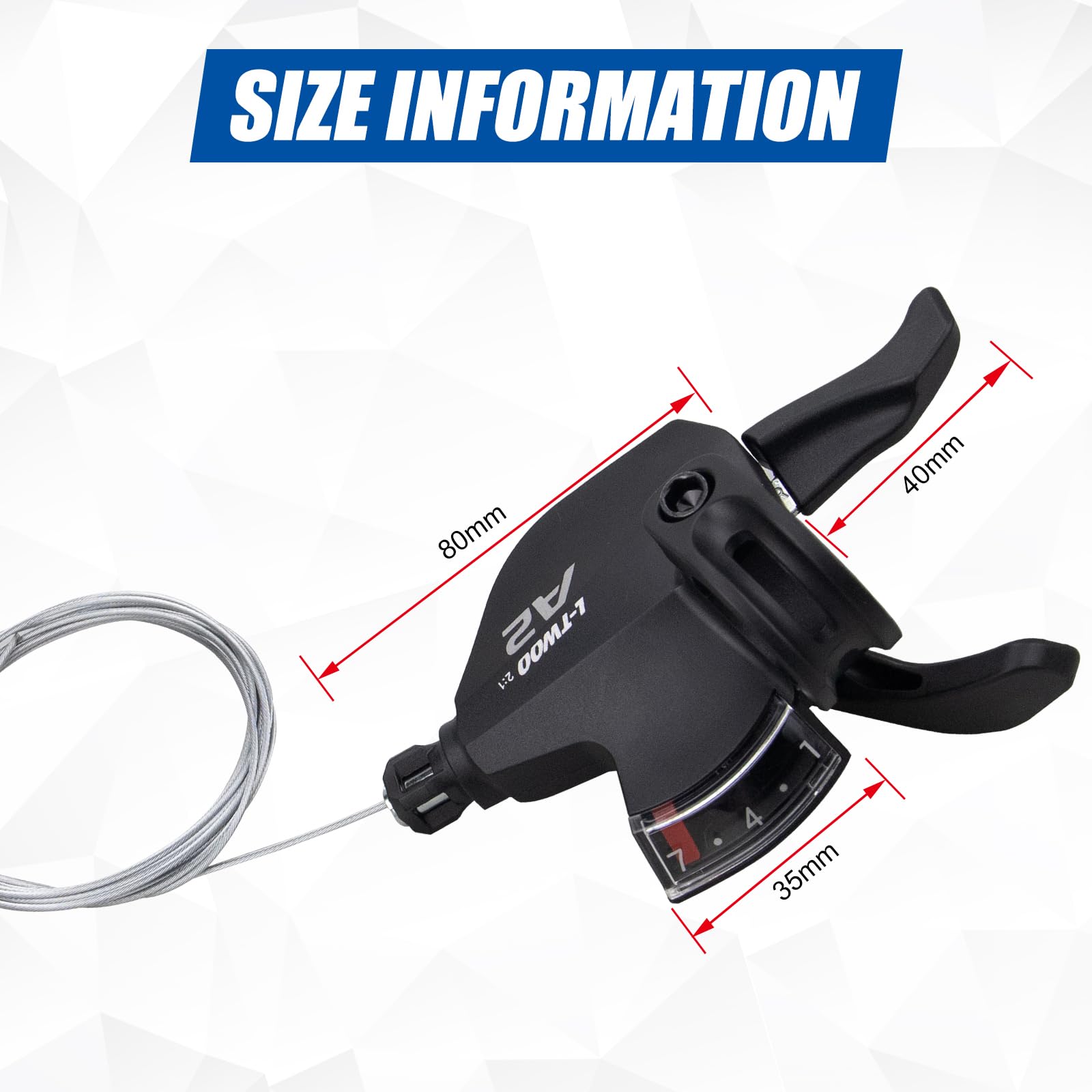 Fahrrad Schalthebel 7-Gang Rechts - Daumenschalthebel Für Mountainbike