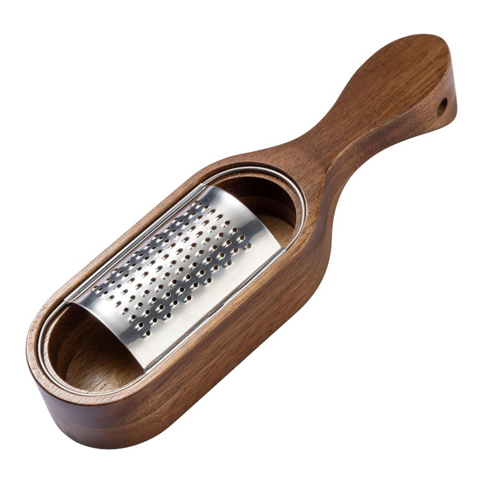 Stainless Steel Cheese Grater Potato Shredders With Removable Wood Box Portable Chocolate And Vegetables Shredding Tool