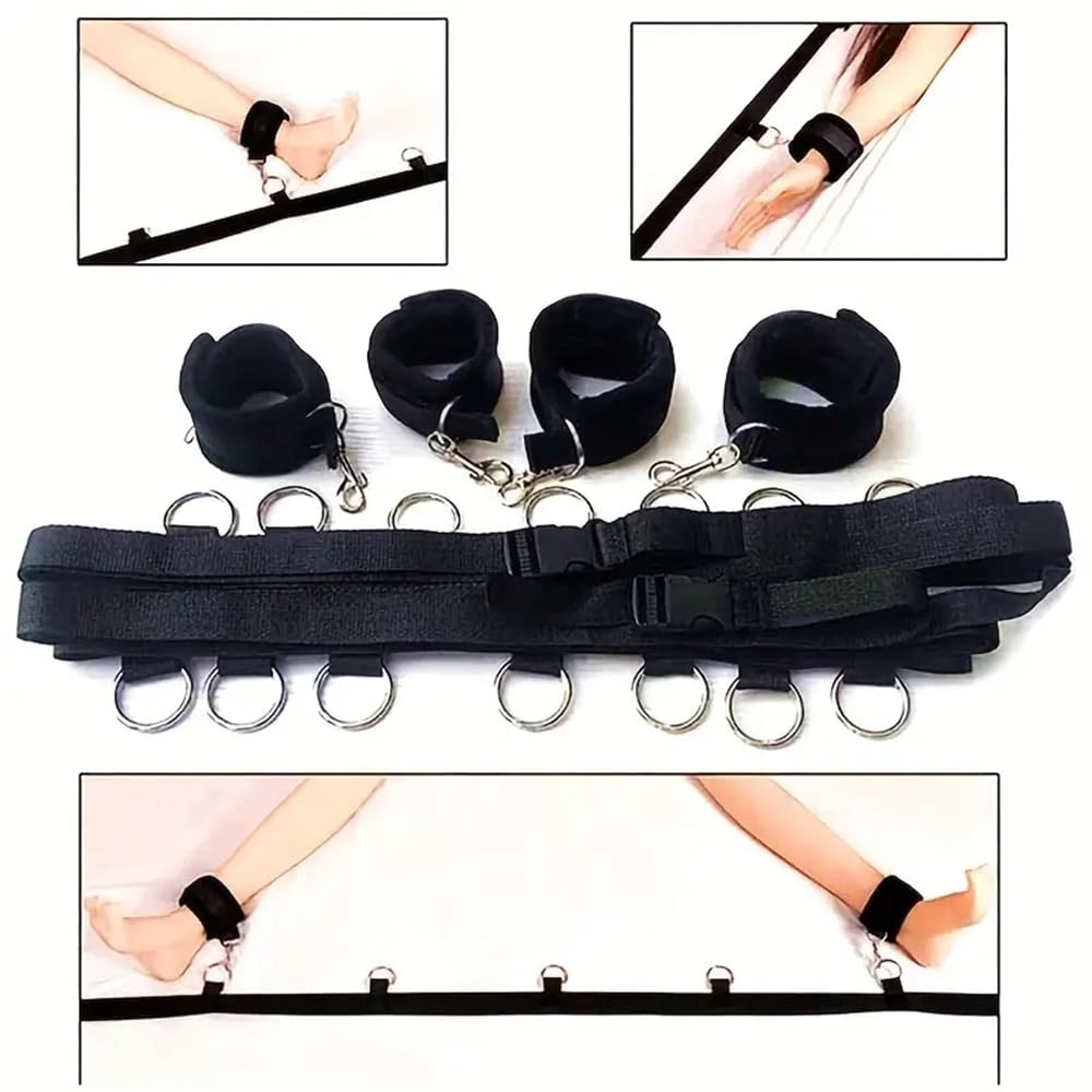 1 set di cuscini da letto, tracolla regolabile in corda super facile da installare, giocattolo con polsini per aumentare il divertimento di gioco