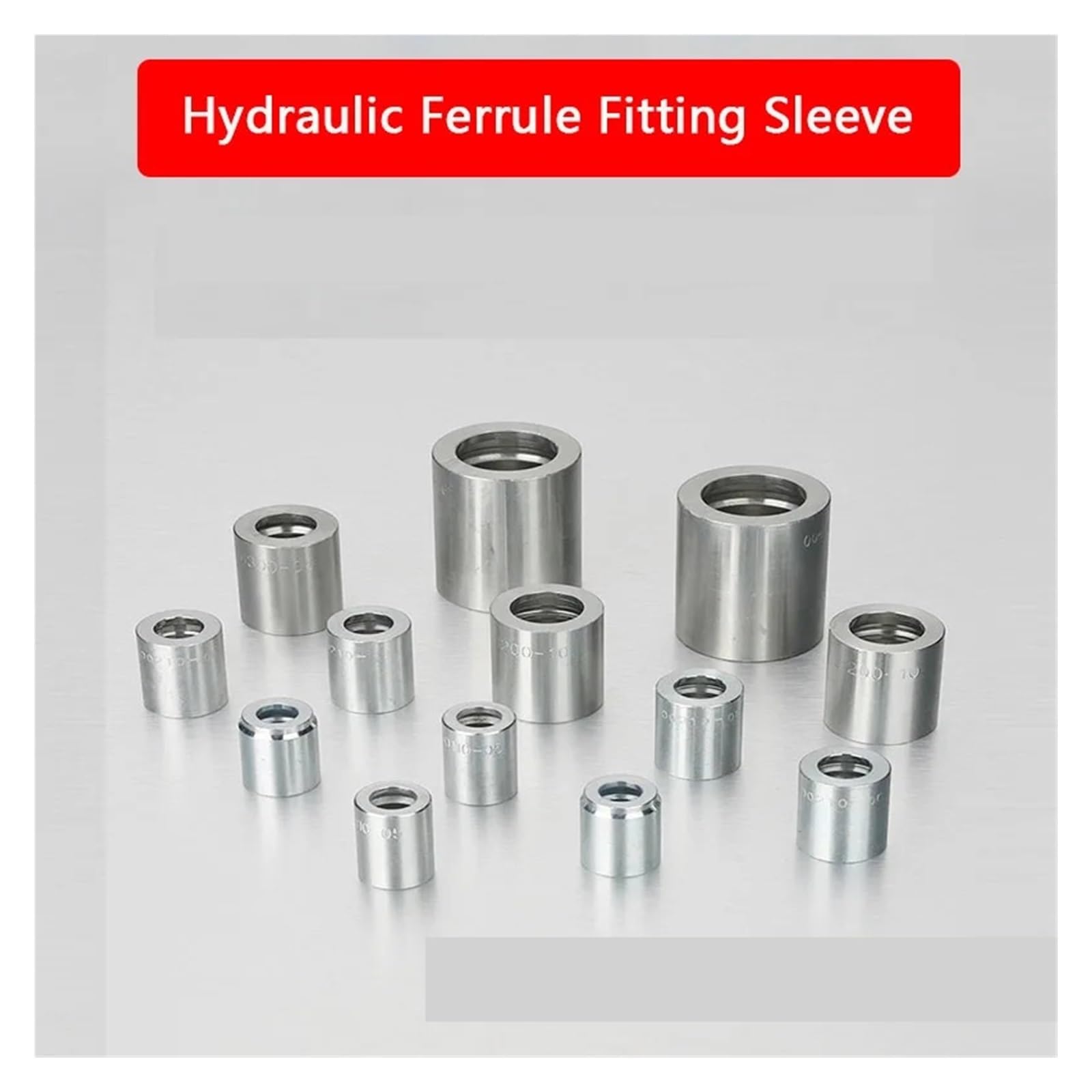 Alambre de acero goma Shell la junta compresión manga del tubo hidráulico | 25-4 2pcs