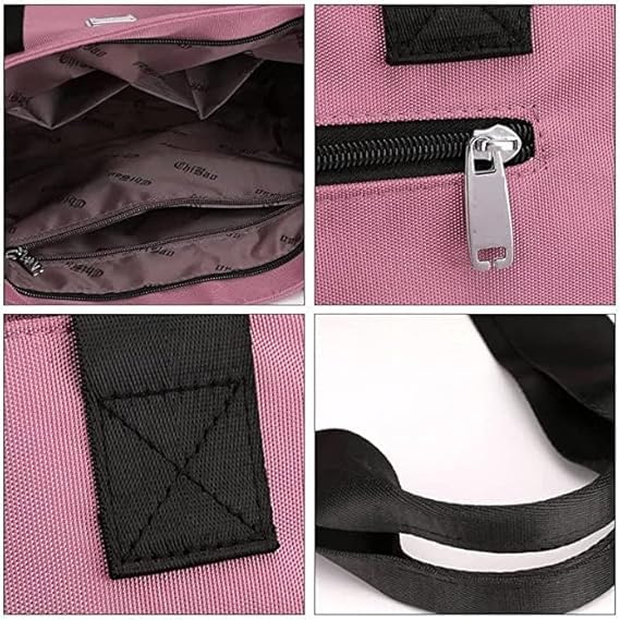 CASSETITE Large Capacity Water Repellent Multi Pocket Nylon Shoulder Bag, Large Capacity Waterproof Multi PocketBag4