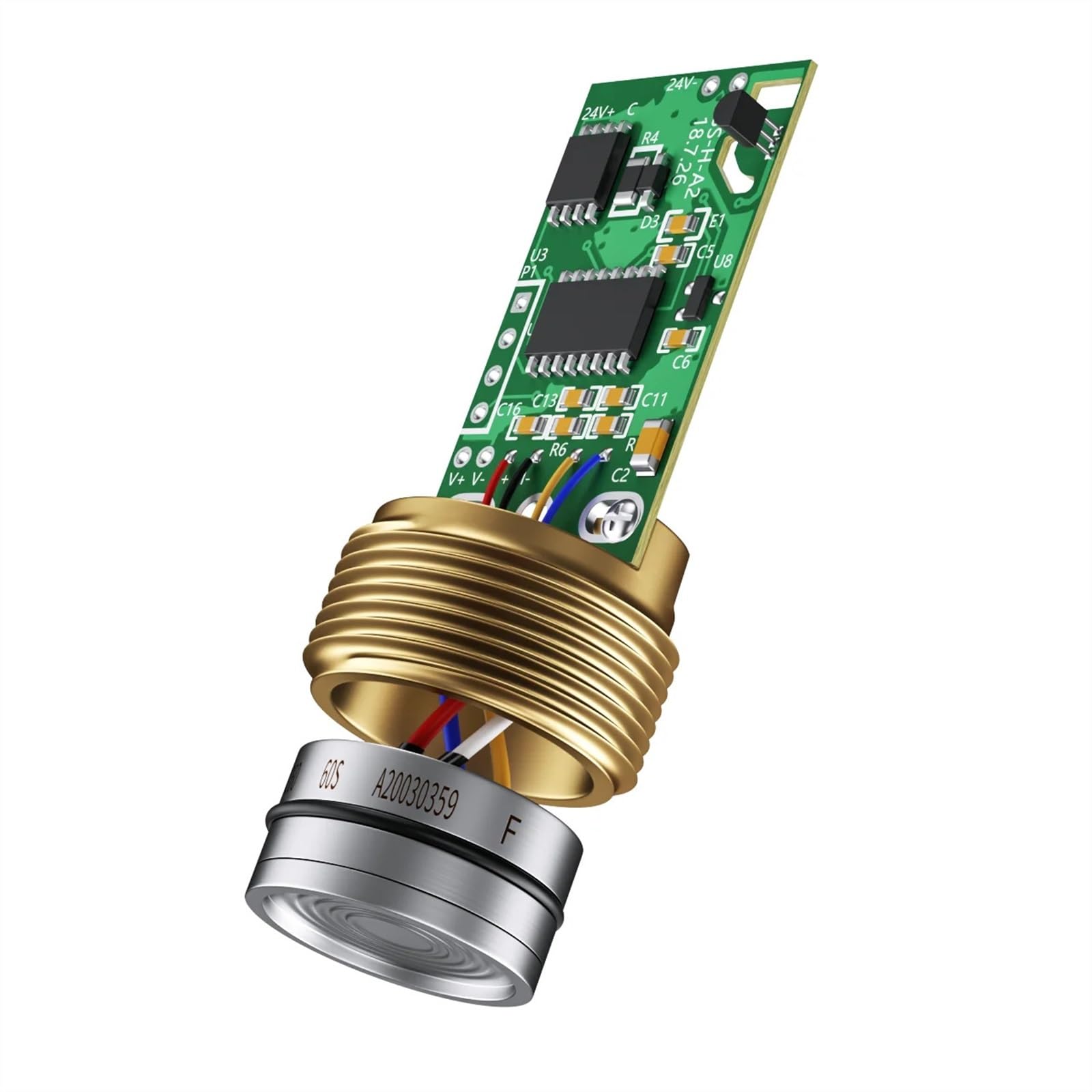 Transmisor de presión 4 20ma 2kpa 0-4bar a 0 10v M20 * 1,5 Sensor de presión 0-5V RS485 transmisor transductor de presión(Output 4-20mA,0-5bar)