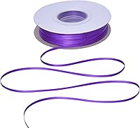 Vista 176 de YAMA Cinta de satén de doble cara, 7/8 pulgadas, 25 yardas para envolver regalos, color rosa