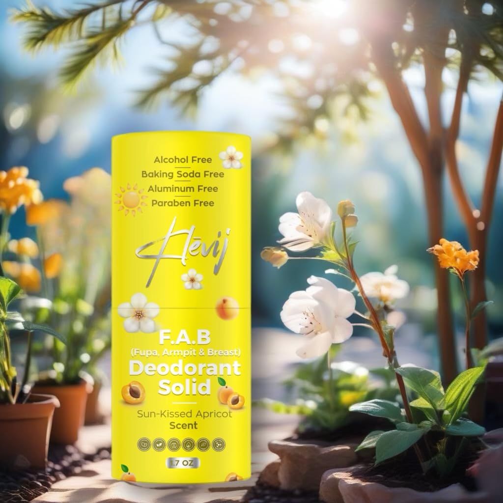 All Natural F.A.B. Deodorant - Sunkissed Apricot Scent | 1.7 oz Organic, Aluminum-Free Deodorant for FUPA, Armpit, and Breast Areas - Image 2
