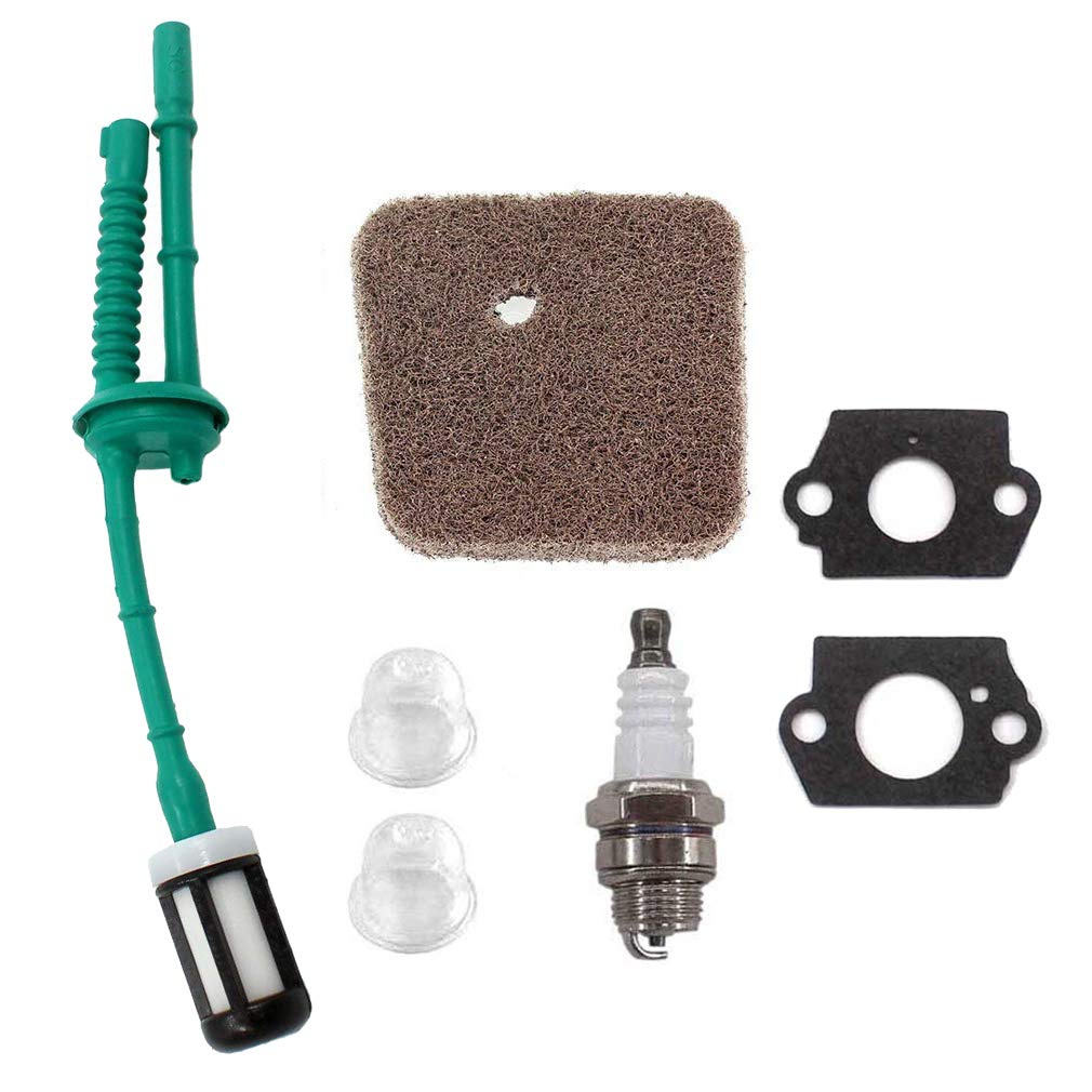 Aisen Air Filter For Stihl Fs38 Fs45 Fs46 Fs55 Fs55r Fs55rc Hs45 Hl45 Km55 With Primer Pump + Fuel Filter + Fuel Hose + Spark Plug