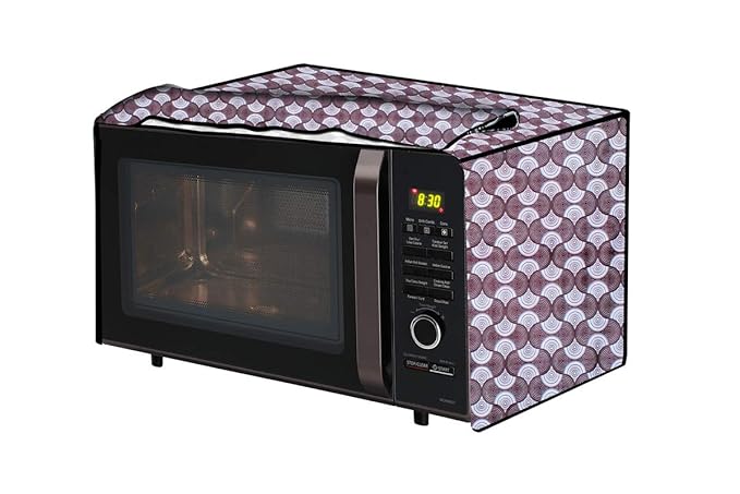 The Furnishing Tree Microwave Oven Cover for Borosil Prima 19 Liter 1300 Watt Convection Oven Toaster Griller (OTG) Counterchange Pattern Grey