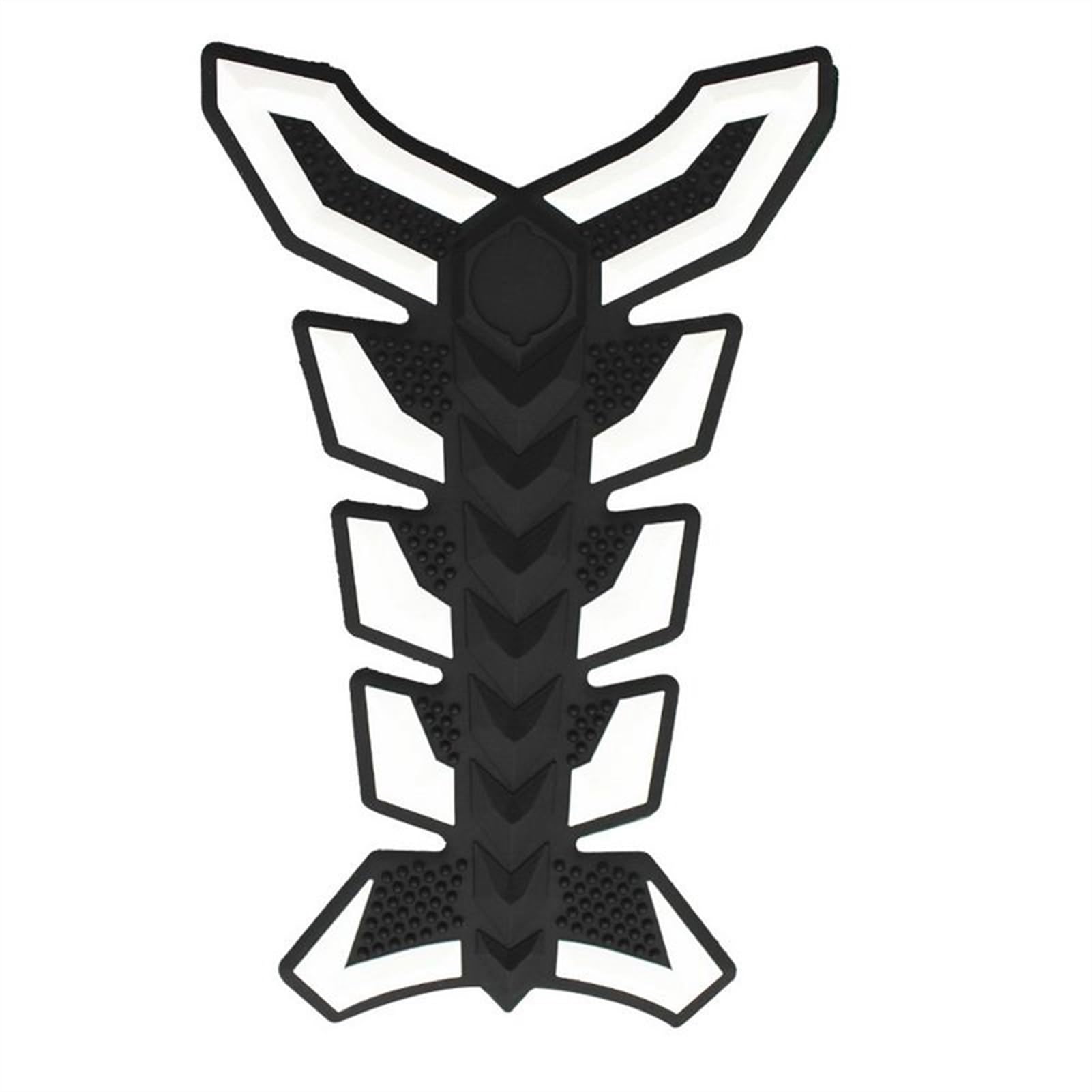 Motorcycle Stickers Fuel Tank Sticker Fishbone Decals Pad for Suzuki Helmet Protector(Bianco)