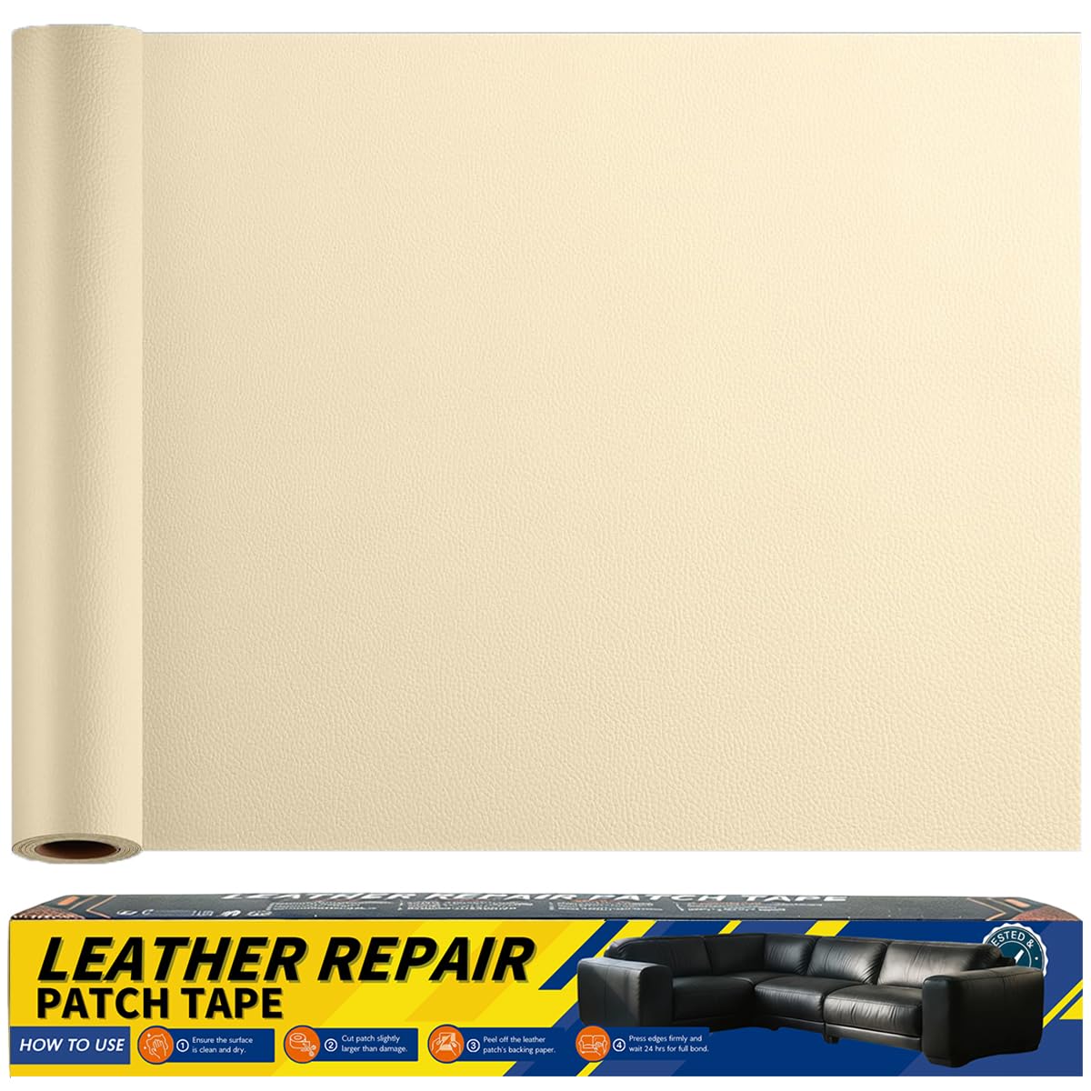 Gelaisi Leder Reparatur Set, Kunstleder Selbstklebend, Kunstleder-Reparaturset