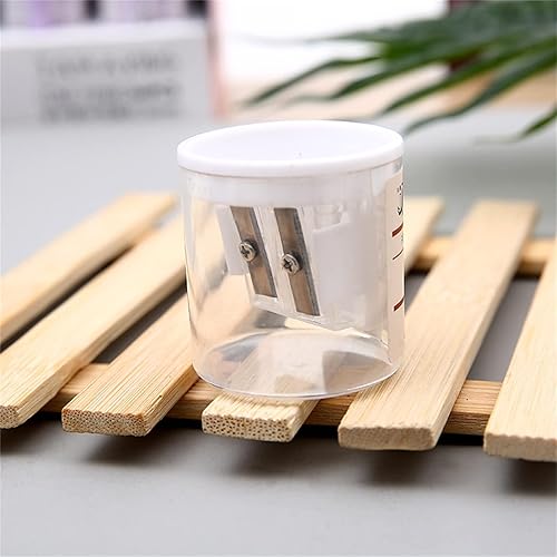 Miniatura 5 de Sacapuntas minimalistas, sacapuntas manual con tapa desmontable, sacapuntas de doble agujero, regalo de fin de curso, suministros escolares para el