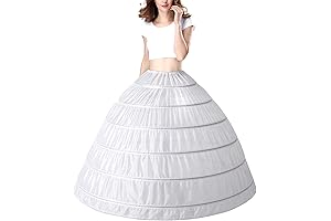 6 Hoop Wedding Petticoat for Bridal Ball Gown