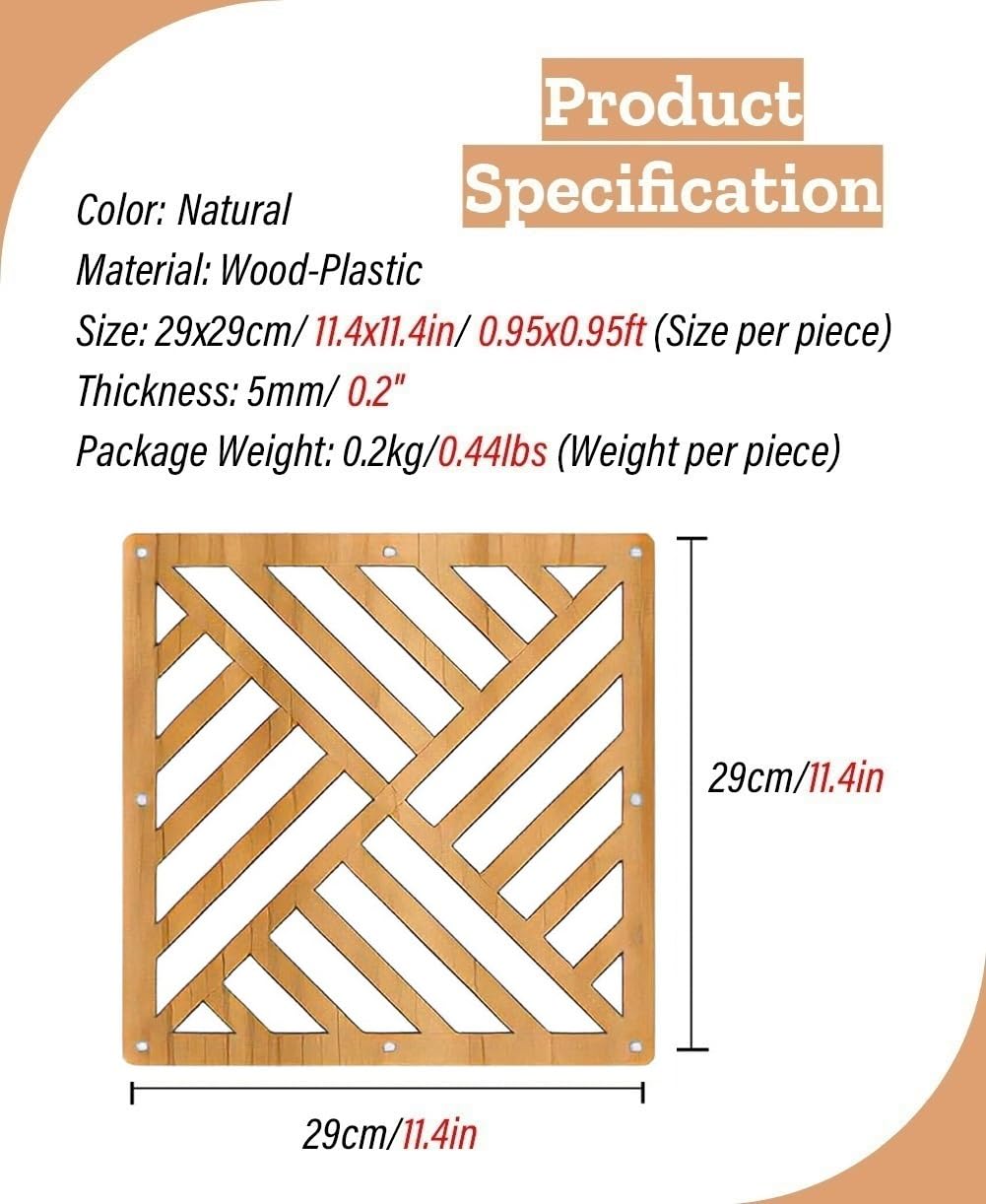 Divisorio da appendere per la privacy, pannelli in legno-plastica con accessori per casa, camera da letto, ufficio, hotel, ristorante, decorazione fai da te dal soffitto