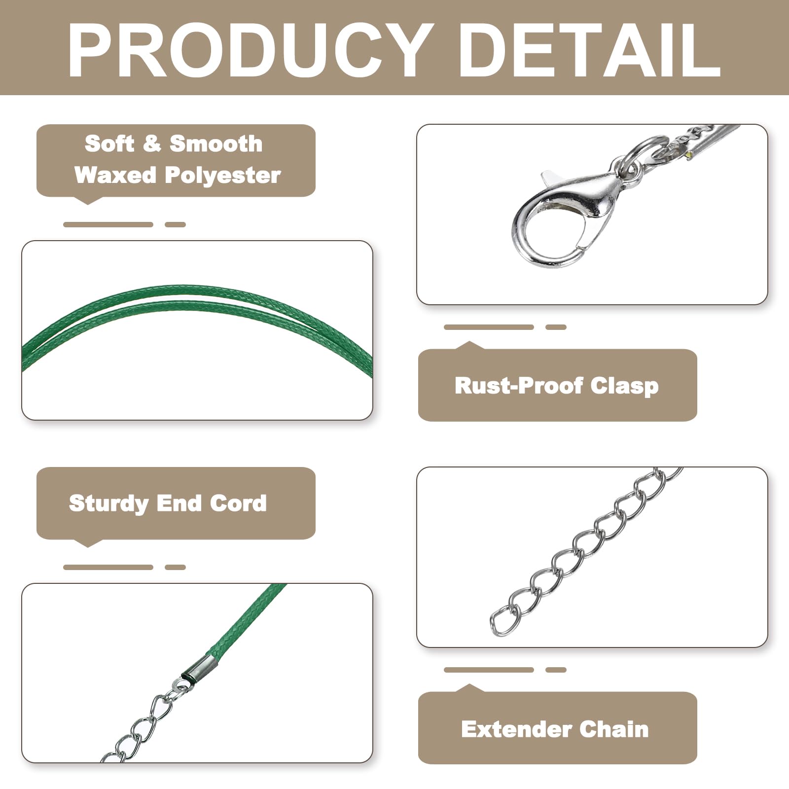 PATIKIL 24" Necklace Cord - Image 3