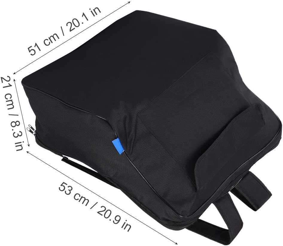 Bnineteenteam Accordion Storage Bag, Thick Padded Accordion Carry Case for 48-120 Bass Accordions