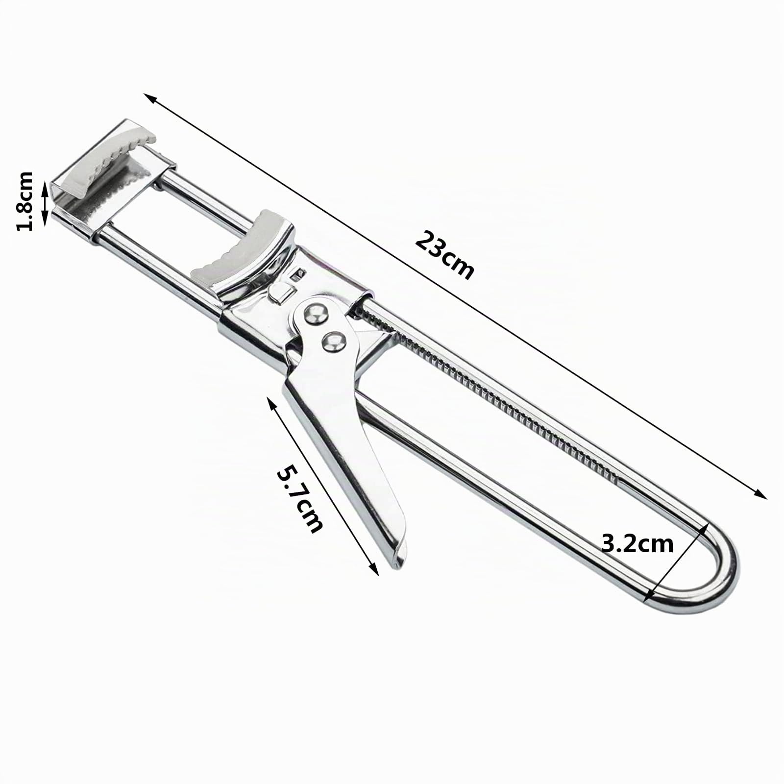 Apriscatole Manuale Regolabile in Acciaio Inox per Anziani, Apri Lattine