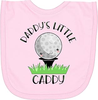 Daddy's Little Caddy Cute Golf Ball Newborn Bib