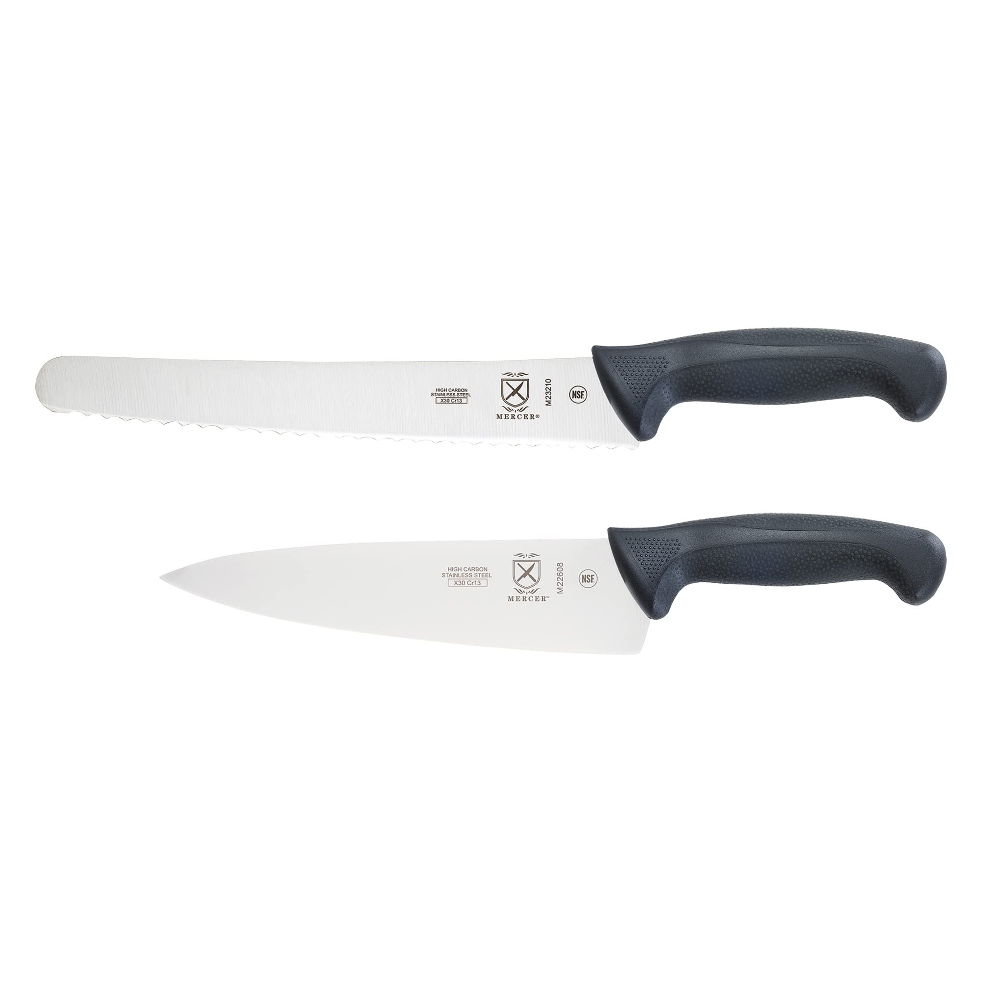 Mercer Culinary 2-Piece / Black / Knife Set Knife Block Sets