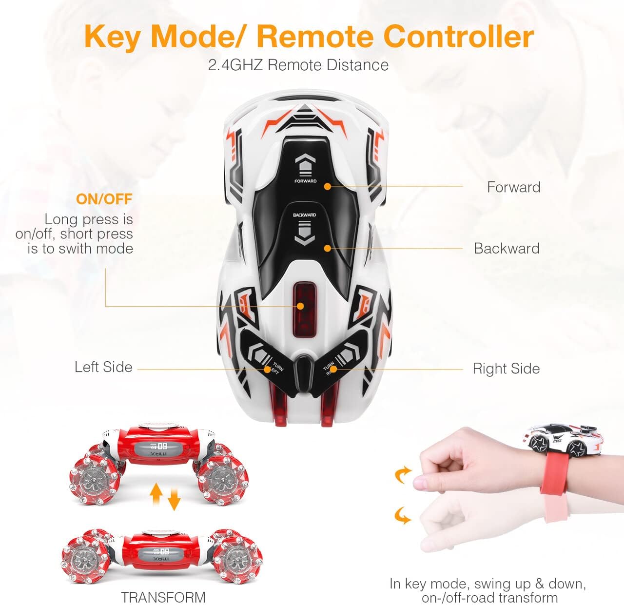 Buy Powerextra 2023 New Scale Remote Control Car, 112 Gesture Control