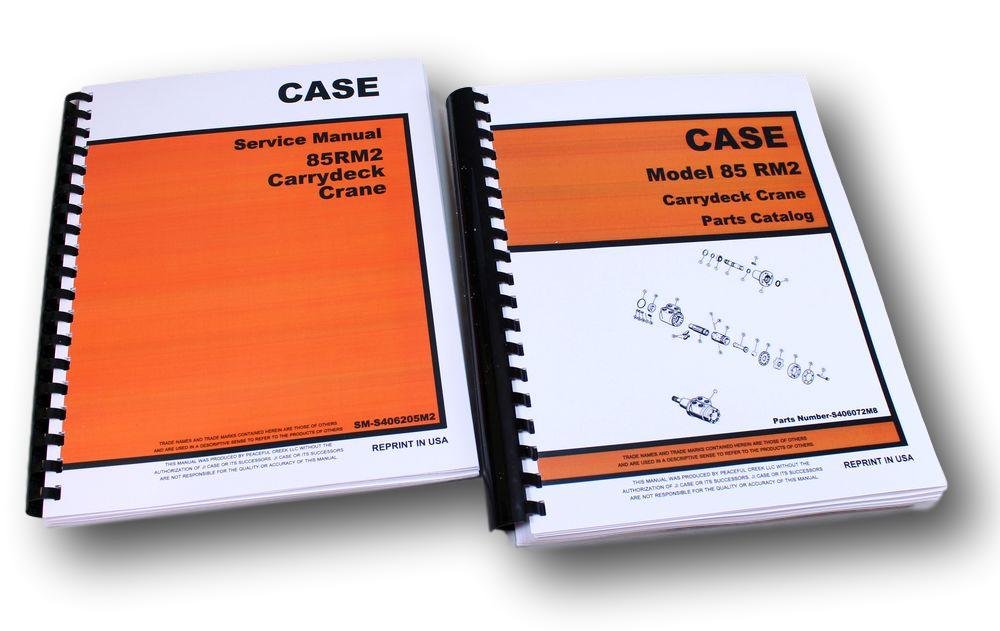 Amazon.com: Case Drott 85Rm2 Carrydeck Crane Service And Parts Manuals Catalog  Maintenance : Patio, Lawn & Garden