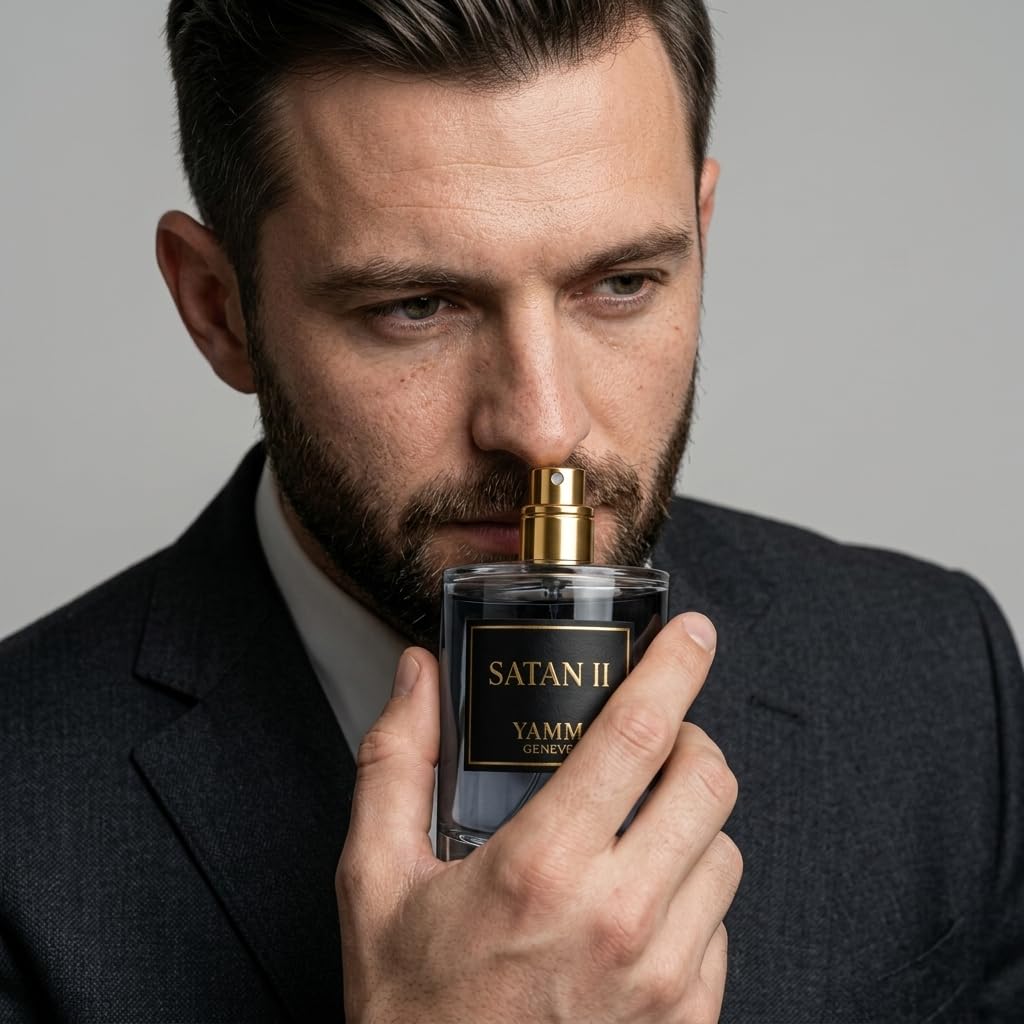 Satan II Extracto de Perfume 50 ml – Perfume Unisex con Rosa Oriental, Oud y Vainilla – Fragancia Ambarina, Floral y Amaderada – Larga Duración 18h