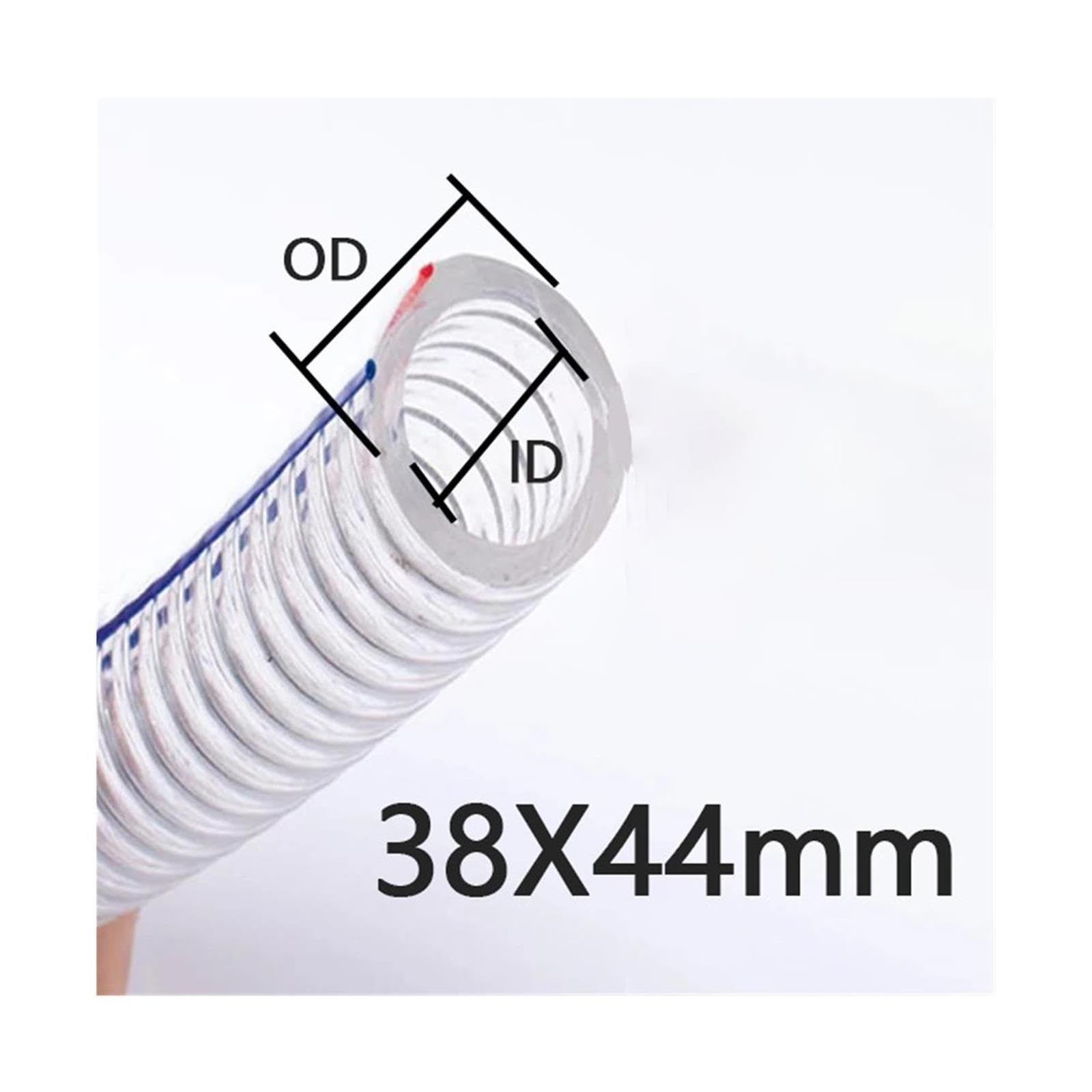 Tuyau PVC transparent armé fil acier DI16-40mm 1/5m