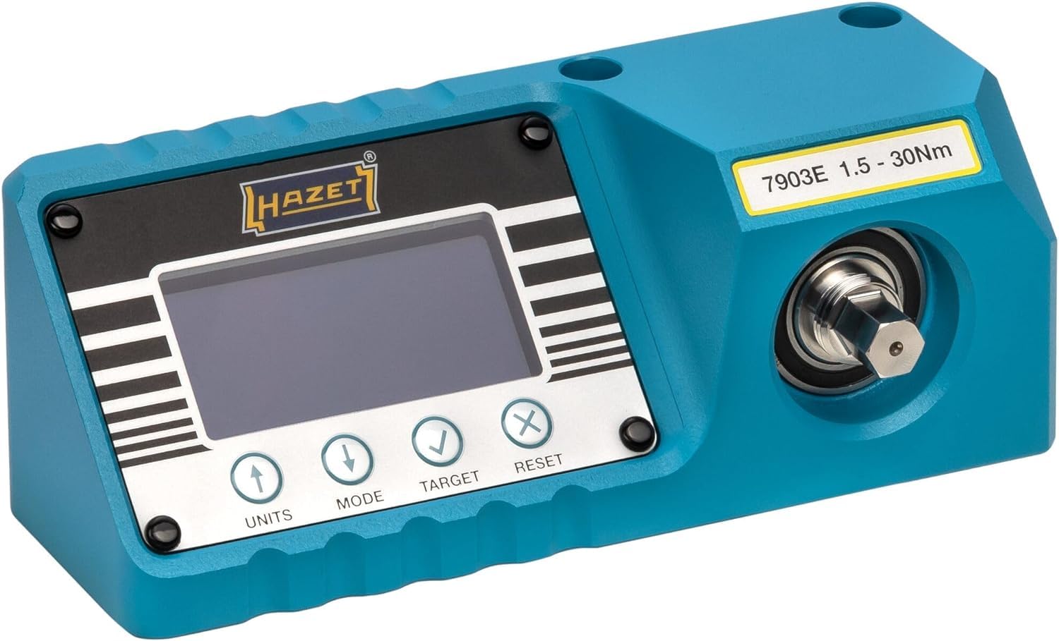 Hazet Torquímetro 7903E para 1-25 Nm, con una precisión de 1%, triple método de medición y señalización, para una comprobación rápida y sencilla de las llaves dinamométricas
