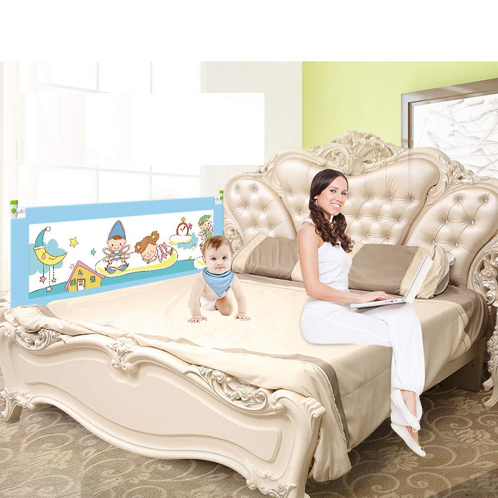 Barandilla de Cama para bebé, Protector de Cama, anticaídas, Lavable, Vertical, elevable, para niños pequeños, Amarillo, 150 cm x 68 cm.