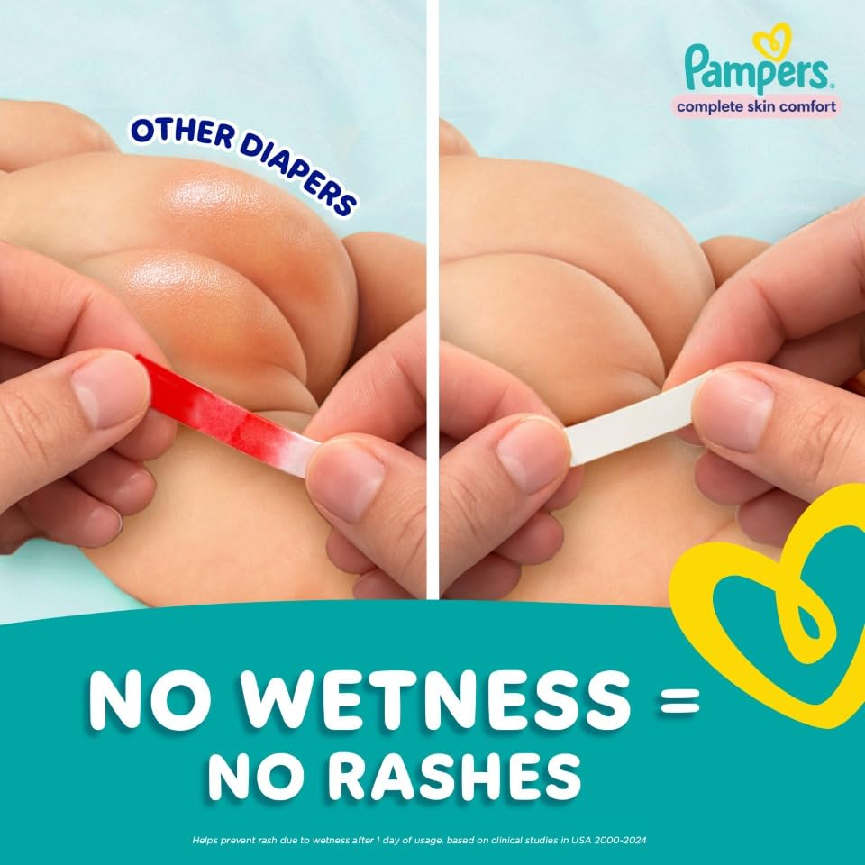 Image of Pampers Complete Skin Comfort Pants, (S) 86 Count, Anti-rash blanket, Lotion with Vitamin E & Aloe Vera, Small size baby diapers, 4-8 kg