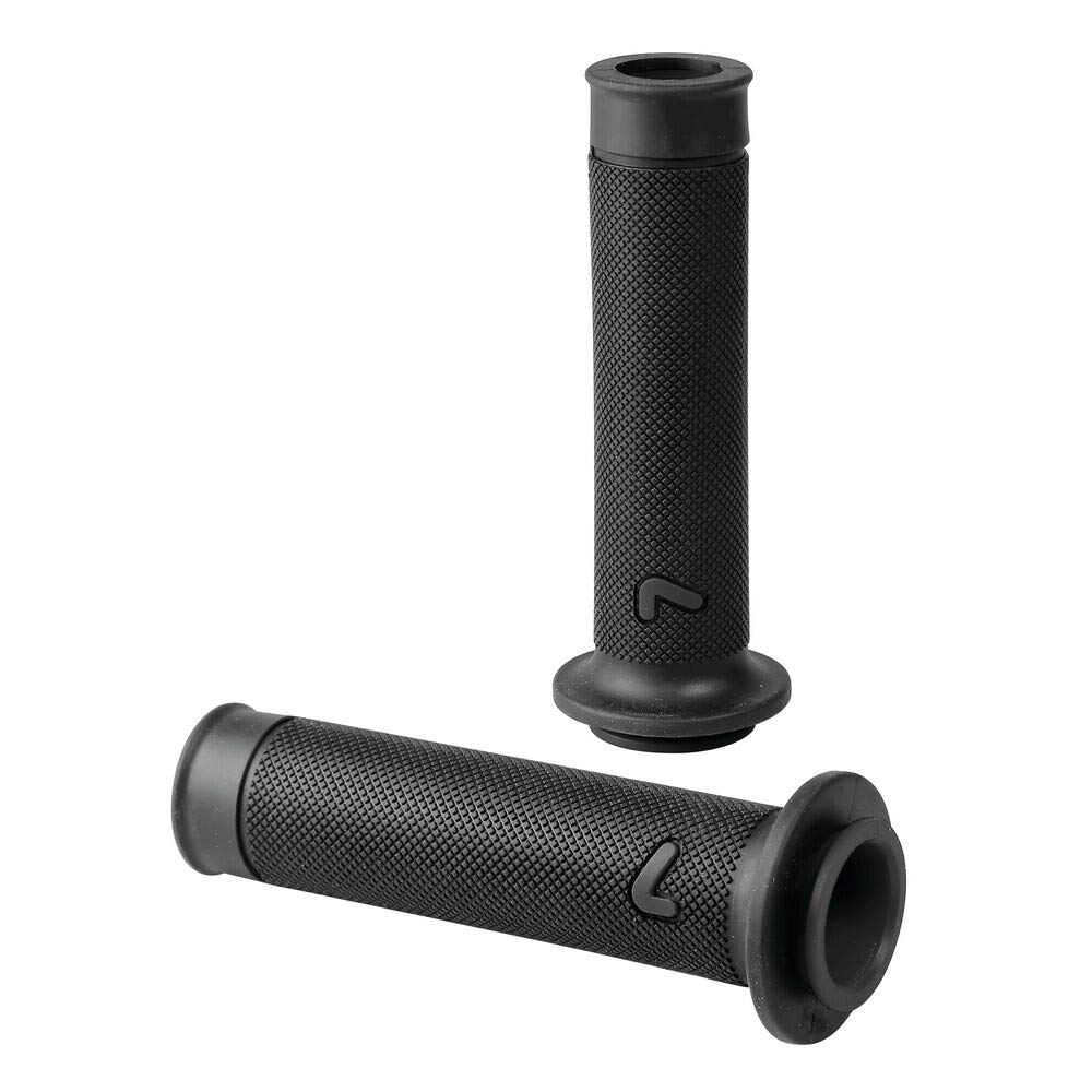 Lampa 90578 Sport-Grip, manopole per Manubrio Moto universali Set 2 Pezzi Destra e Sinistra in Gomma- Nero