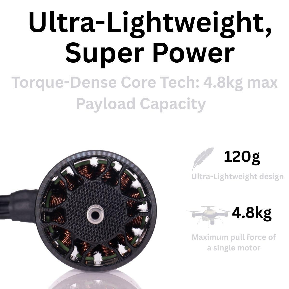 4Pcs Pro 3115-900kv Brushless Motor 4,6,8s per 8-10 pollici Long Range Drone Parts, FPV Multicopter Drone, Racing Power, RC Airplane 4-8s Motore elettrico, 4,8 kg di spinta per Quadcopter, Hexcopter