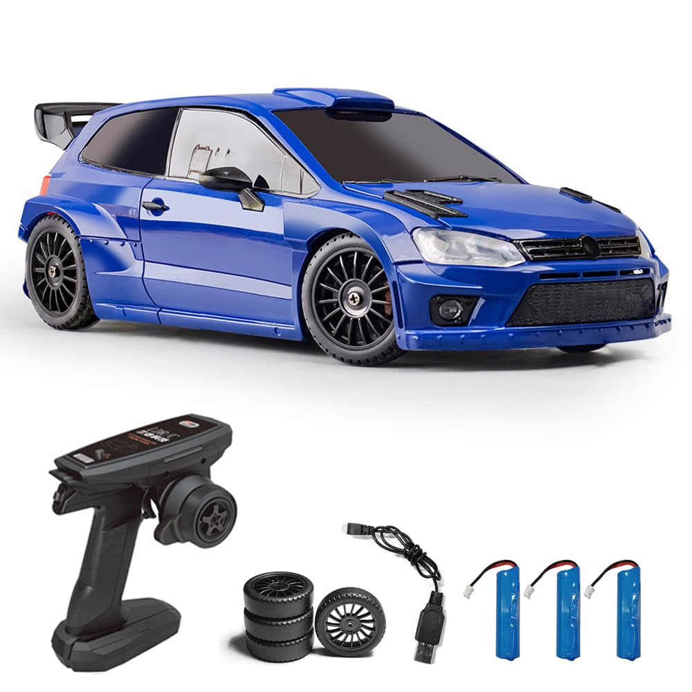 Dodoore 1/28 RC Drift Cars, 4WD 2.4GHz High Speed Racing Car with Cool Lights and Extra Drift Tires, Fast RC Car Gifts for Teen Adults