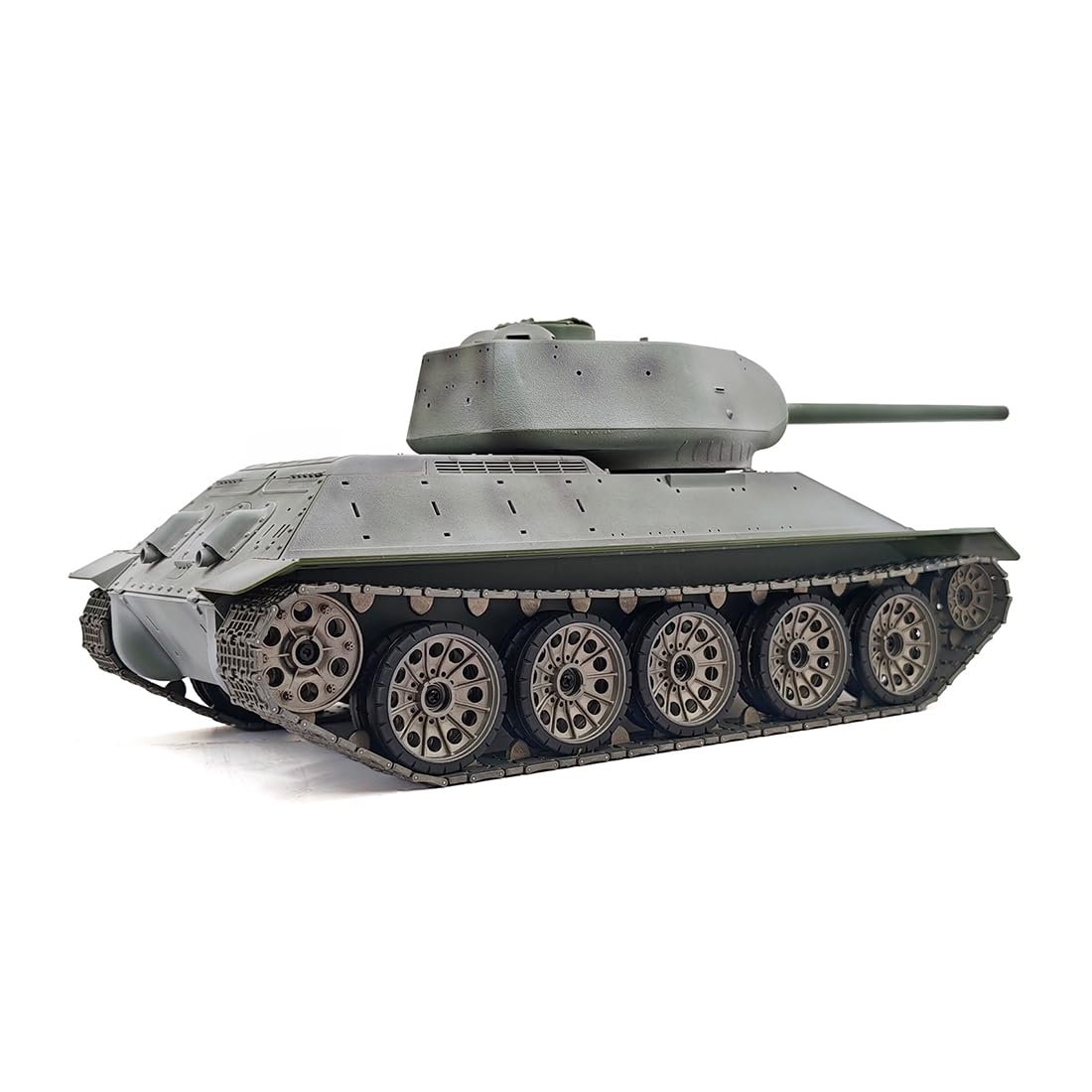 WW2 T-34/85 RC czołg z dźwiękiem, efekt dymu, system walki, 2,4 G 1:16 średni czołg wojskowy obrót o 320°, prezent dla dorosłych, miłośników wojskowych