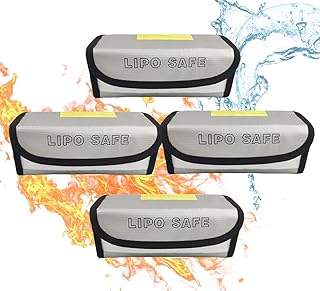 Lipo BatteryÂ Safe Bag for Lipo Battery Storage and Charging,More Space Lipo Battery Guard Fireproof Explosionproof lipo Small Bag