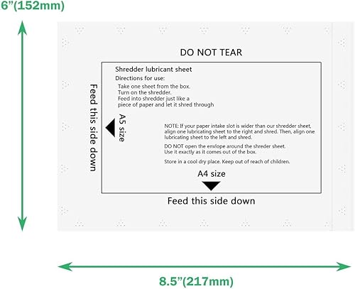 Miniatura 2 de Trituradora de papel para afilar y hojas de lubricante y hojas de limpieza de trituradora (12 unidades)