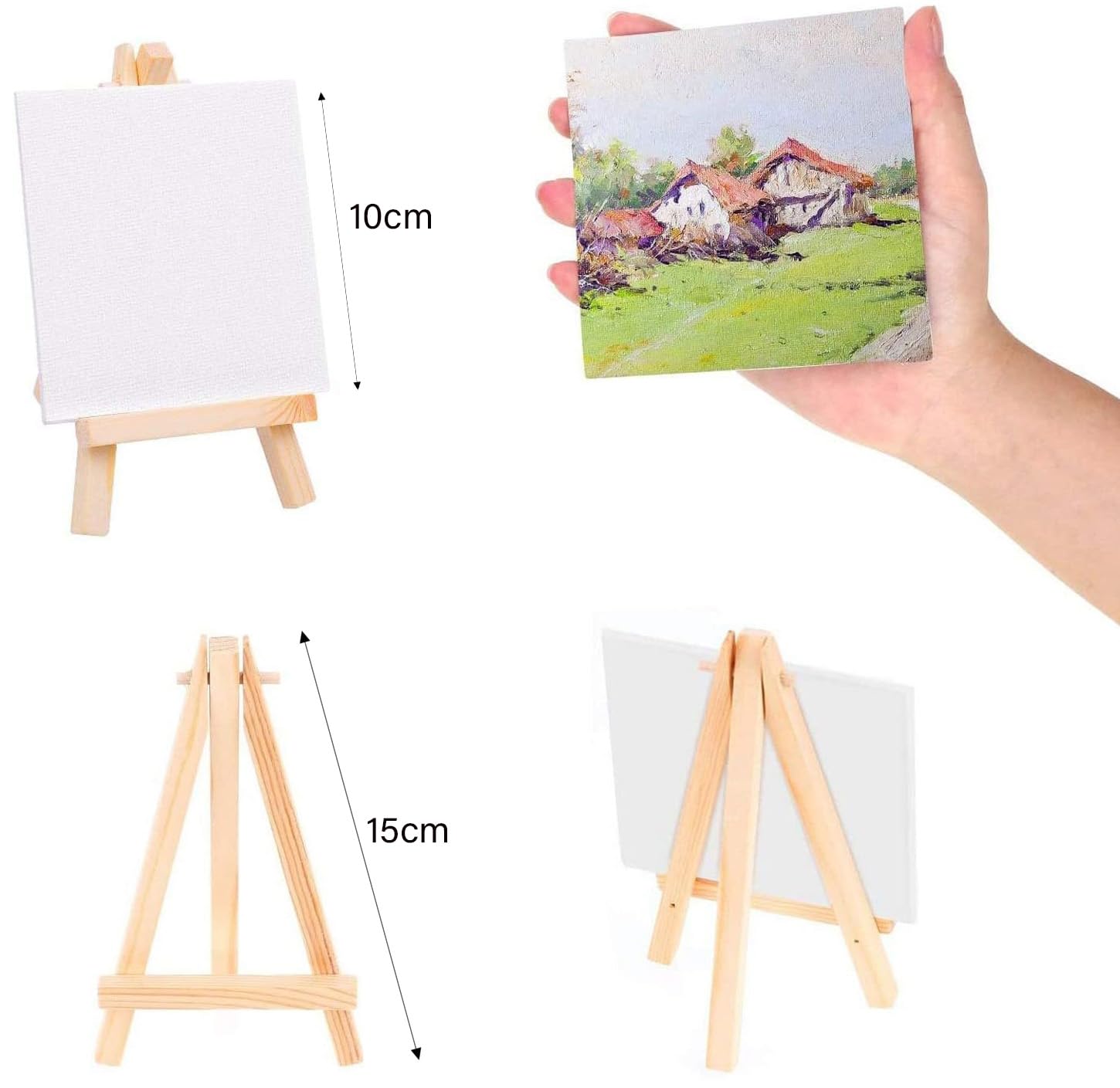 Viesap Cavalletto 40 Cm Cavalletto Pittura Legno Cavalletto Da