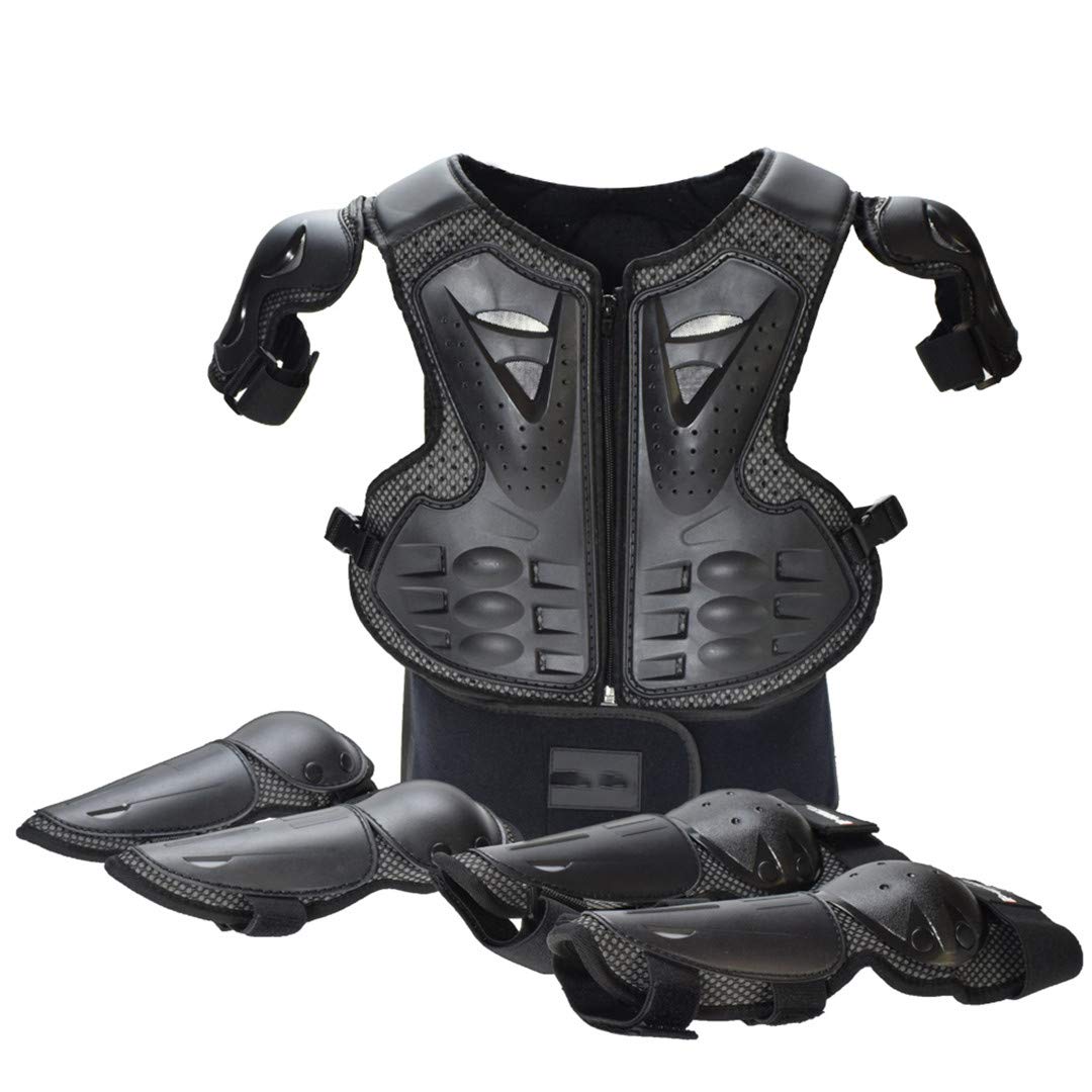 Außenreit Motorrad-Pflege Rüstung Anzug Kinderschutzanzug Sport-Knie-Pflege Elbow Orange