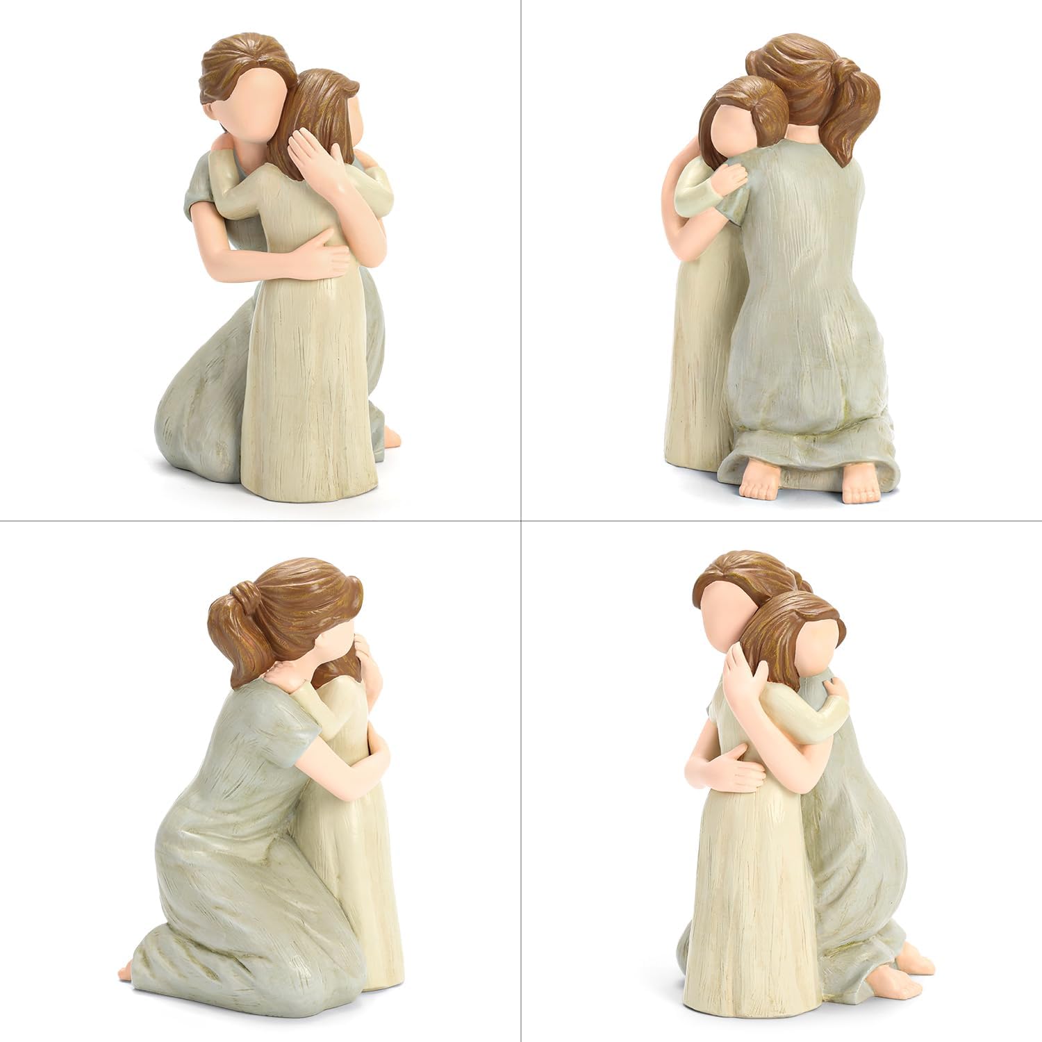 Mother and Daughter Figurine Sculpture, Sculpted Hand-Painted Figure Love My Daughter Gift for Mother’s Day Anniversary Birthday - Image 6