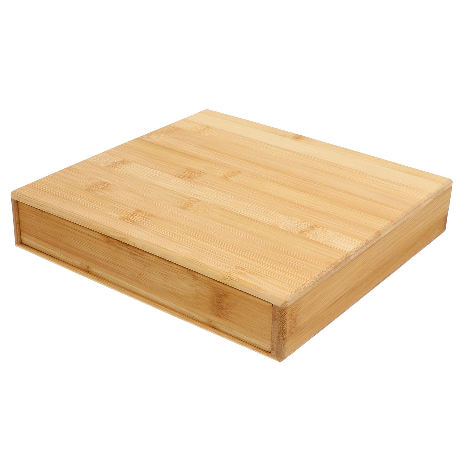 TOYANDONA Boîte à Thé en Bois Naturel Tiroir Perforé 1 Pièce Boîte d'Emballage pour Gâteaux de Thé PU'Er Coffret de Rangement Stockage et L'Offrir en Présent