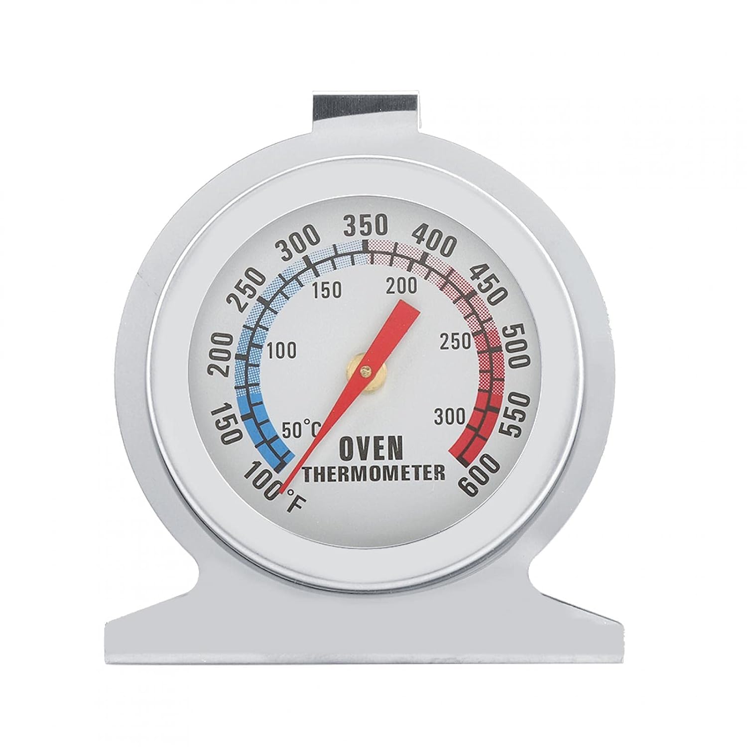 Compatible with Oven Thermometer, Stainless Steel for Oven/Grill/Smoker Monitoring, 50-300°C/100-600°F Counter