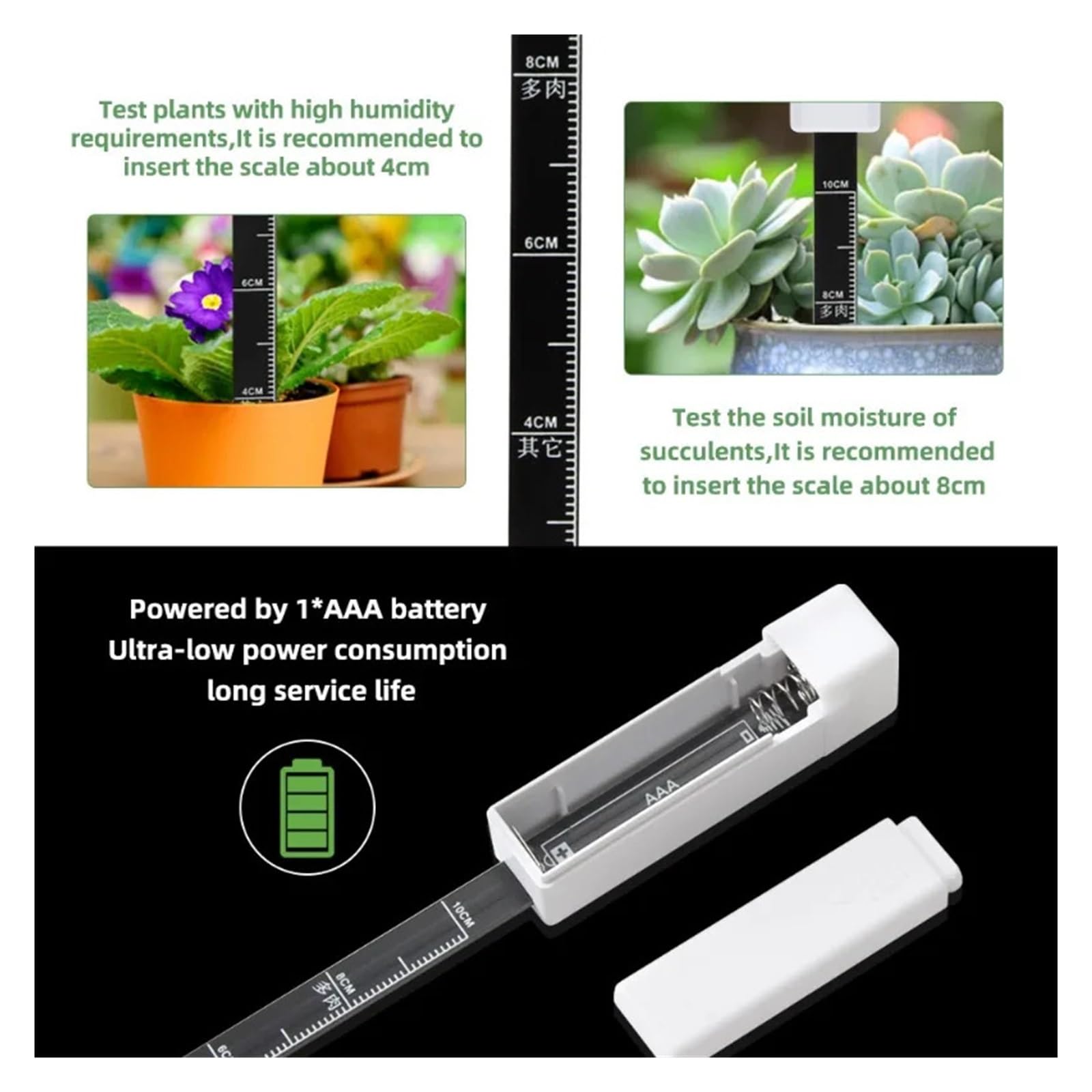 Sensore Universale Di Umidità Del Suolo Monitor Rilevatore Della Temperatura Delle Piante Strumento Misuratore For La Semina Giardino Domestico Letture Precise