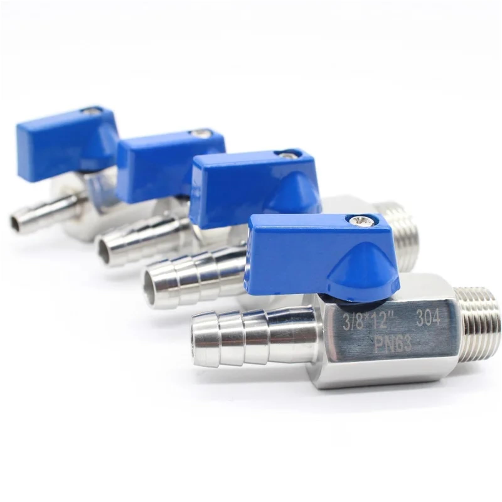 1 szt. Zawór kulowy SS304 1/2to7mm-8mm-10mm12mm-12.7mm-14mm-16mm-18mm-20mm (3I4inch X18mm 215g)