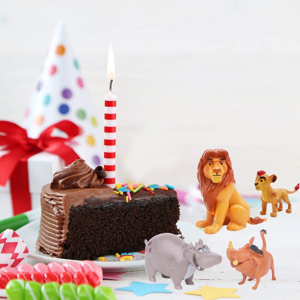 SUNSK Lion Gâteau Topper Animaux Cupcake Toppers Pour Enfants Fête D'anniversaire Décoration De Gâteau 12 Pcs