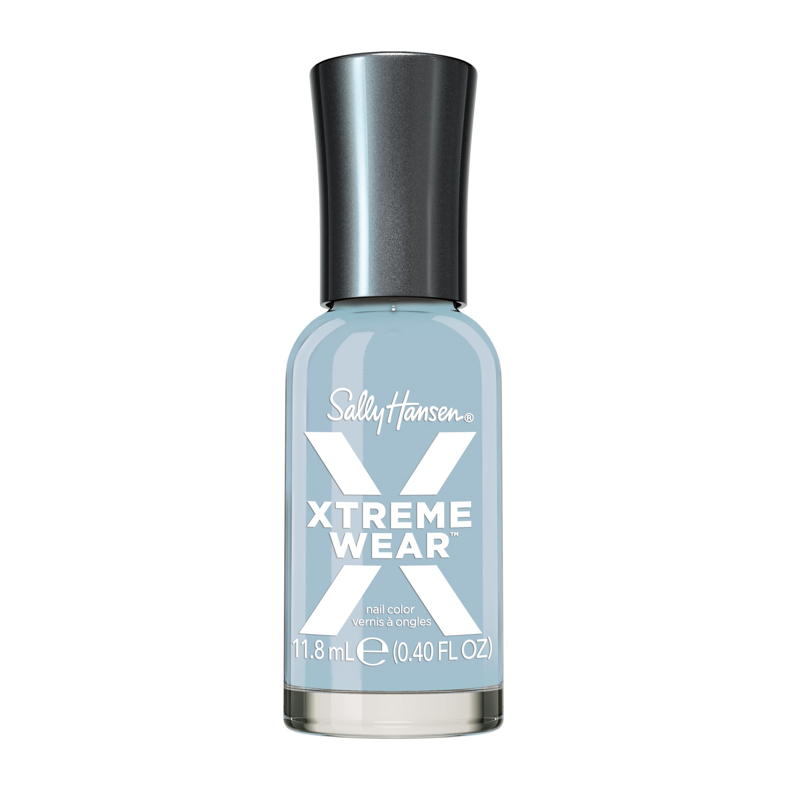 Sally Hansen Xtreme Wear Nail Polish | Streak-Free, Shiny Finish, Long-Lasting, Chip-Resistant, Opaque | Cloud 9 | Pale Sky Blue Nail Color