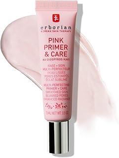 Erborian Pink Primer & Care, Multifunctional Pore‑Blurring Cream & Hydrating Rosy Makeup Base, Moisturizing and Smoothing Effects, Korean Skincare