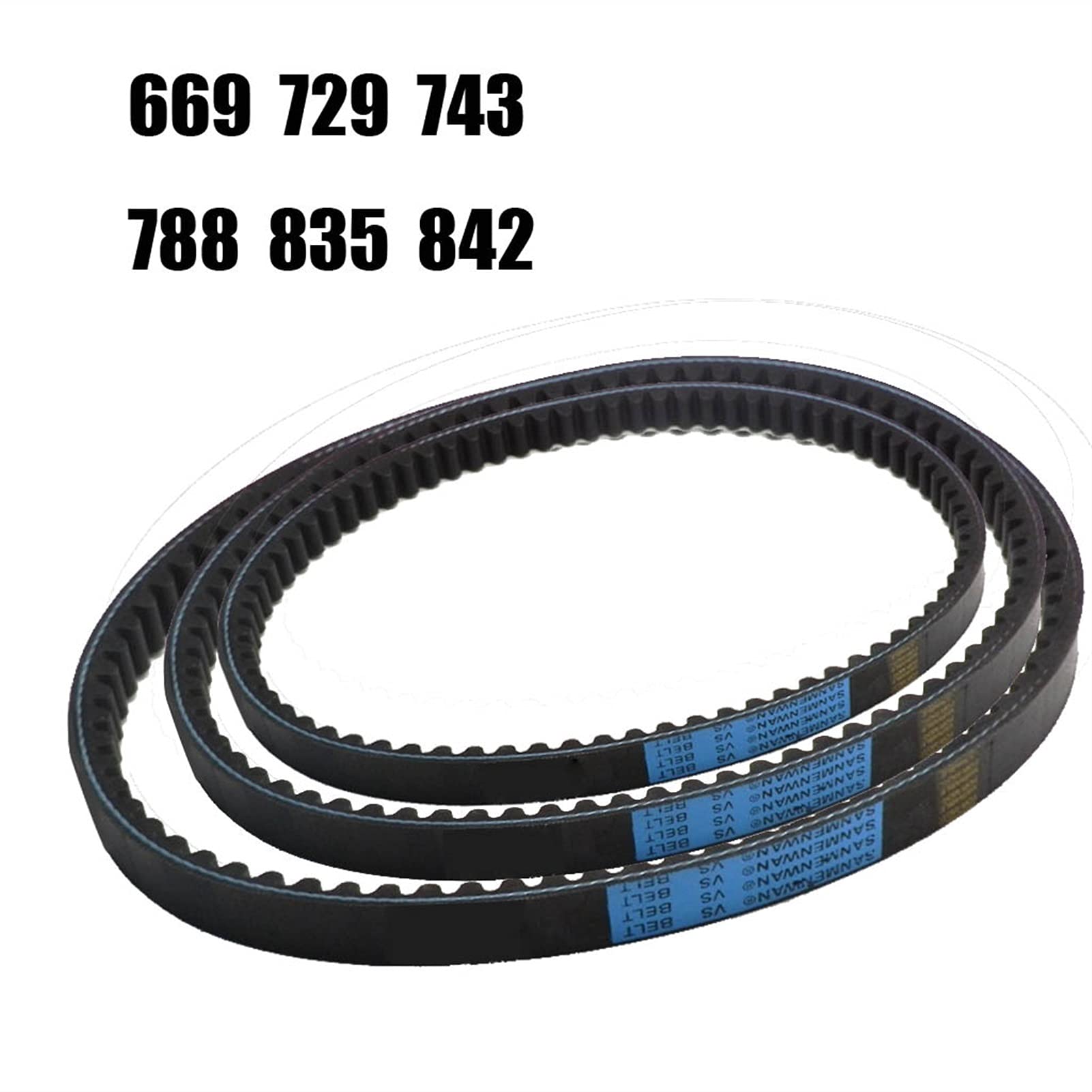 Courroie D'entraînement Noire Pour Scooter GY6 50cm³ - Référence 669-18-30 (longueur 669mm)