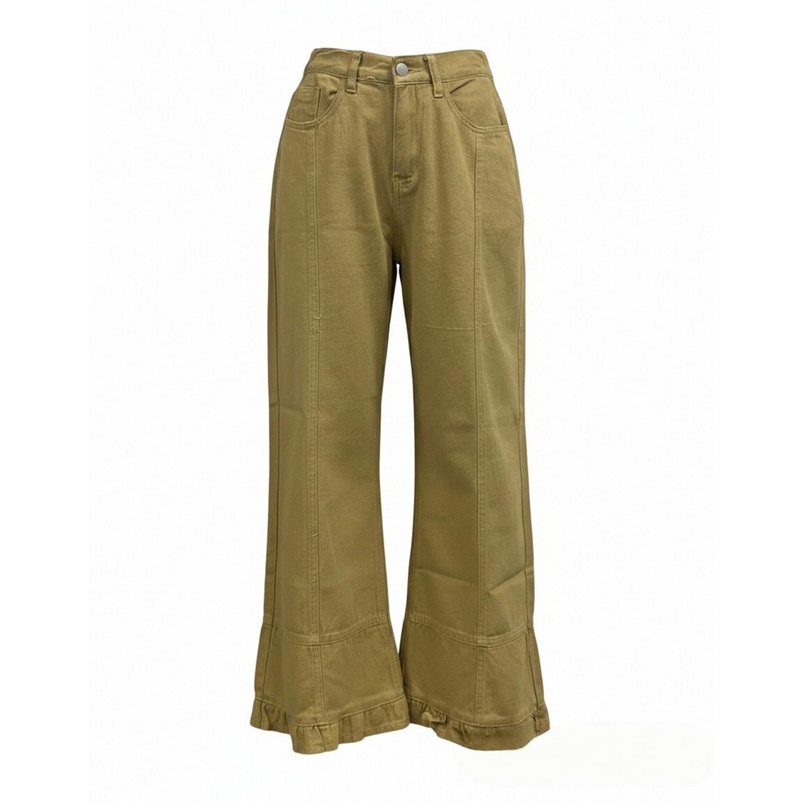 Jeans Donna Vita Alta Palazzo Jeans Elasticizzati Leggeri Larghi Pantaloni Denim Vita Alta Curvy Gamba Larga Comodi Pantaloni Baggy Casual Palazzo Y2k Pantalone Moda Taglie Forti Basic